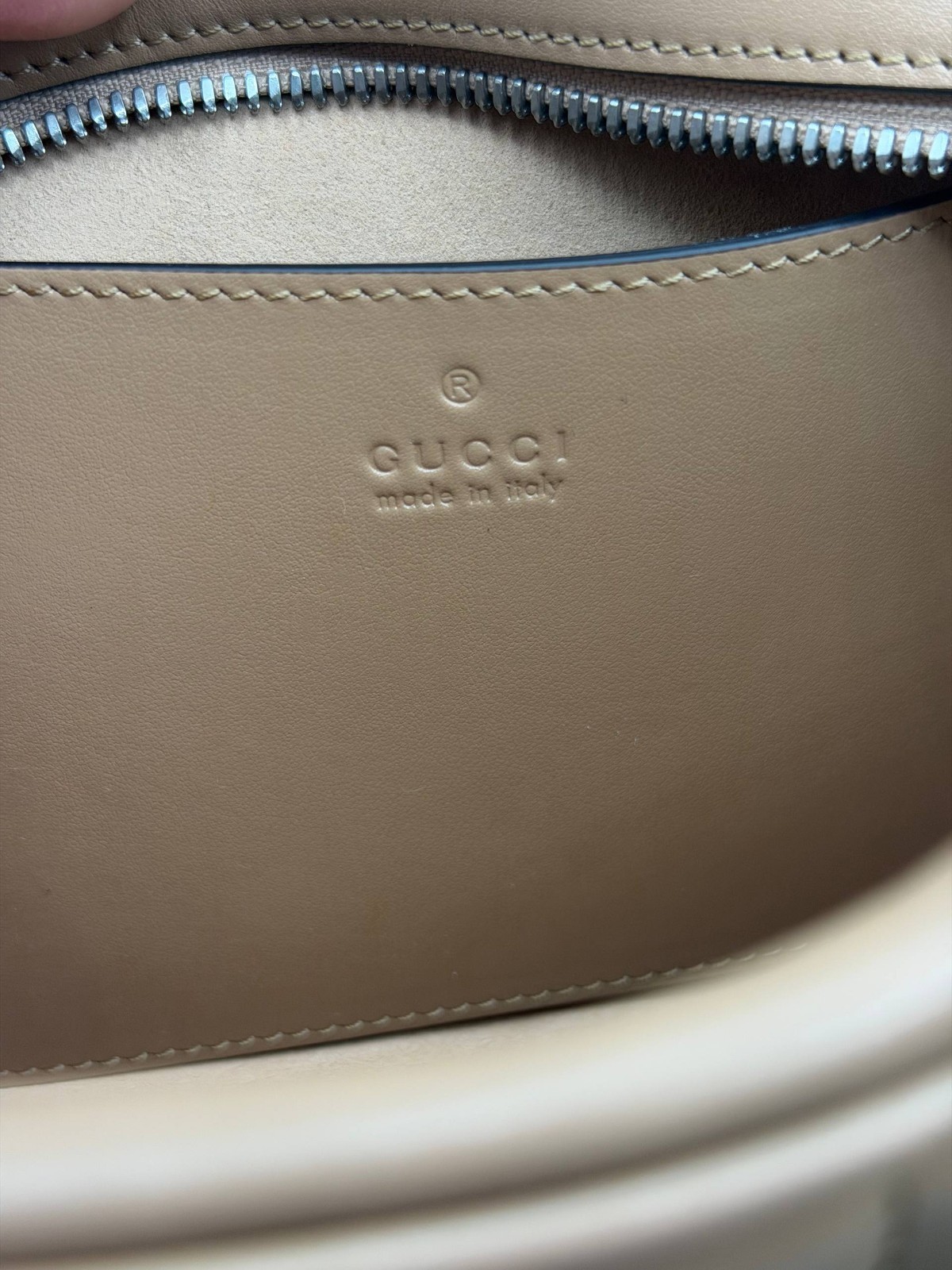 Gucci Marmont Matelassé Leather CrossBody Camera Bag 447632 Nude Beige