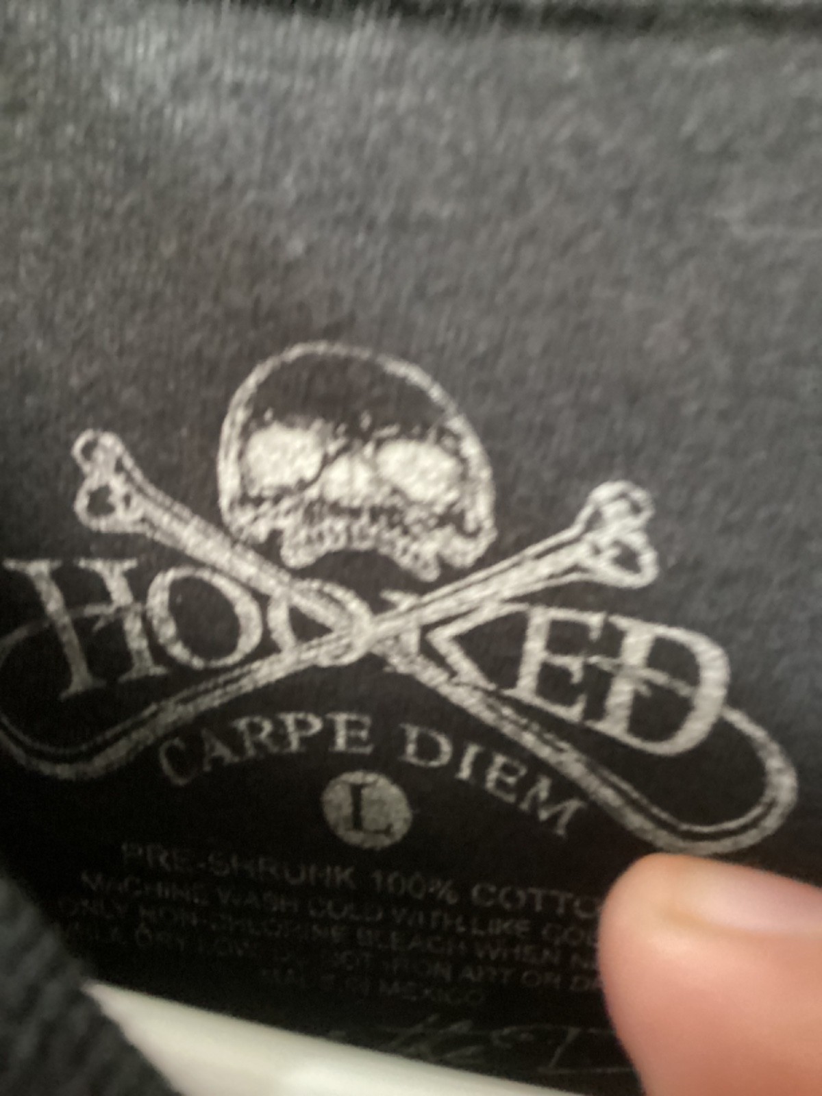 Hooked Carpe Diem Octopus Apollyon 2009 Black Large Cotton T Shirt T20