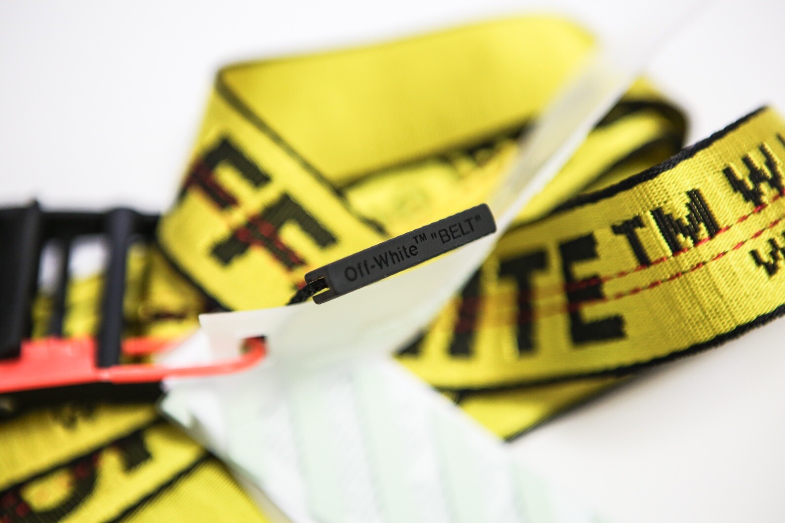 Off White Industrial Yellow Belt 200cm Rare