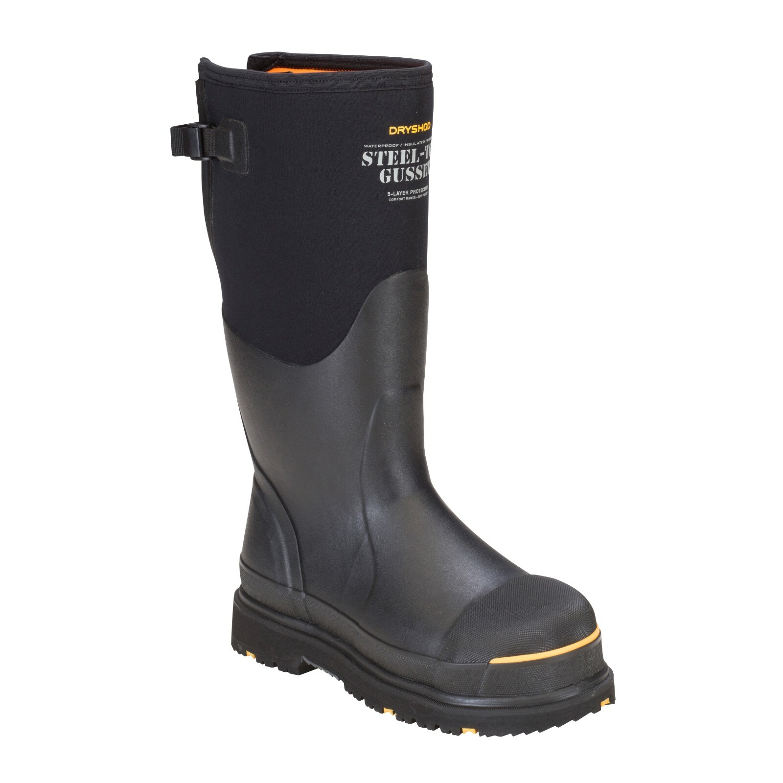 Dryshod Size 13 Steel Toe Gusset Top Comfort Fit Boot STG-UH-BK Muck Boot Style