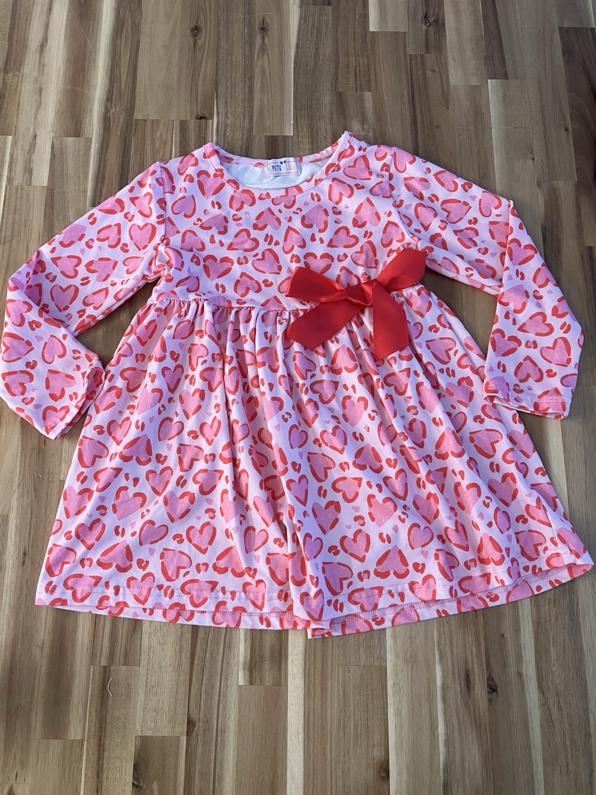 Pete And Lucy Valentines Day Dress 6 6x Pink Red
