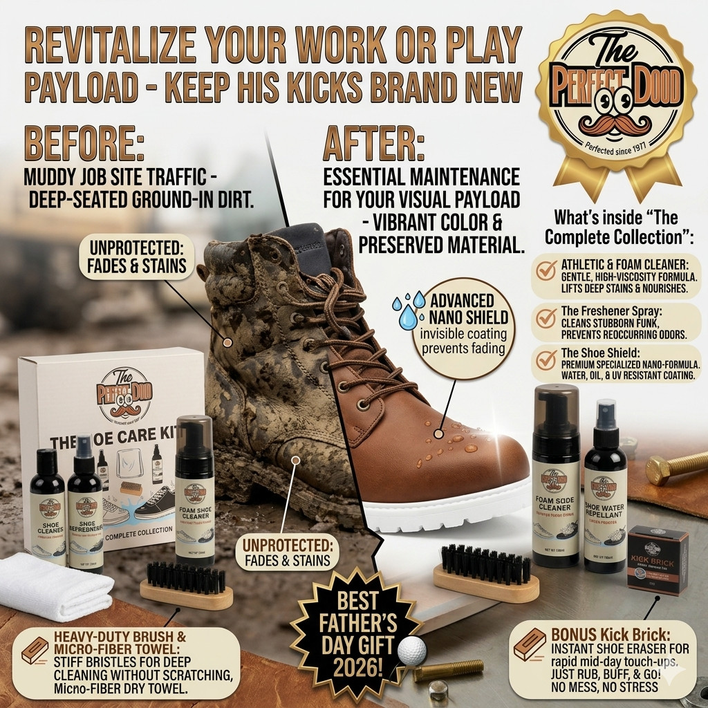 Complete Shoe Care Kit Leather Suede Best Graduation gift School Nike Mesh Kids