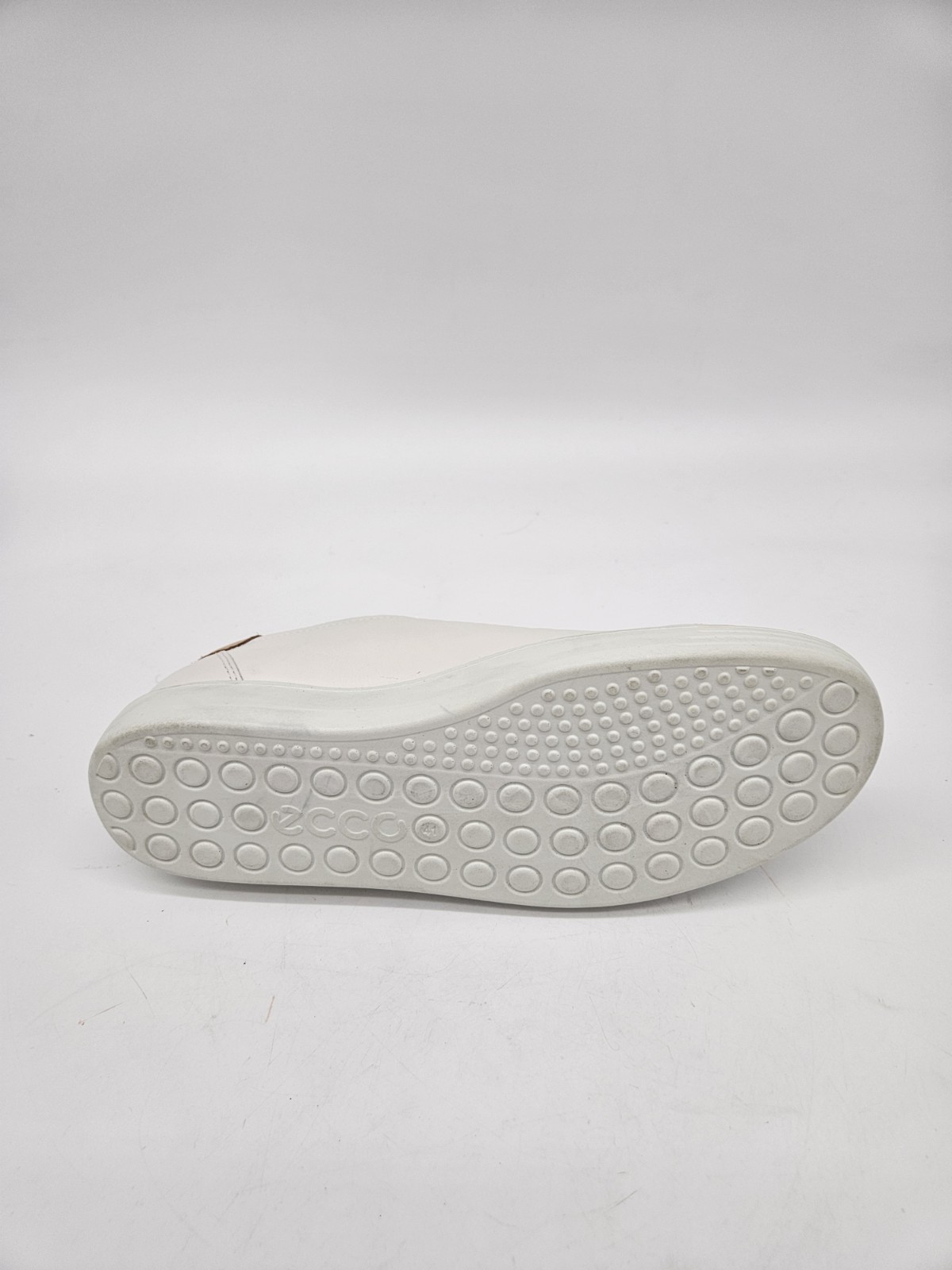 ECCO Soft 7 Lace-Up Sneaker White Leather Women’s Size US 10-10.5