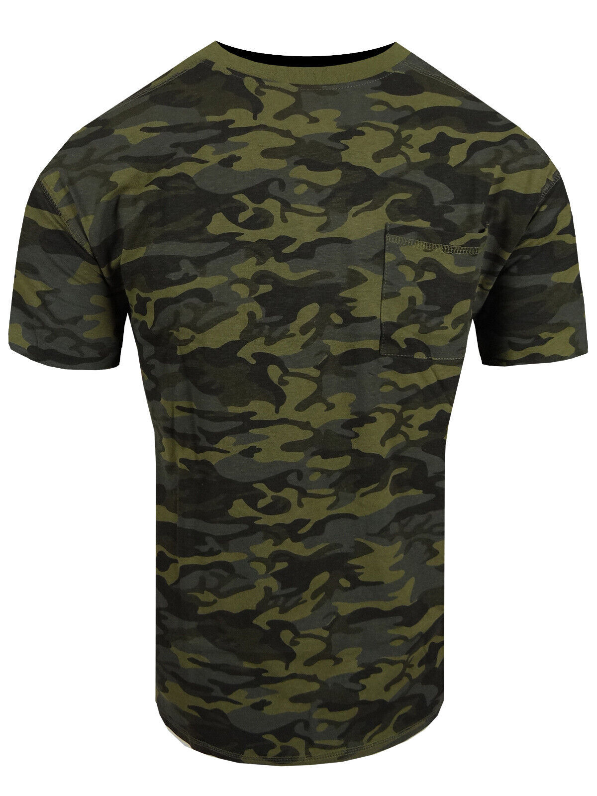 Short Sleeve T Shirt Camo Camouflage Tactical Pocket Tee Shirt TRUE TO SIZE FIT!
