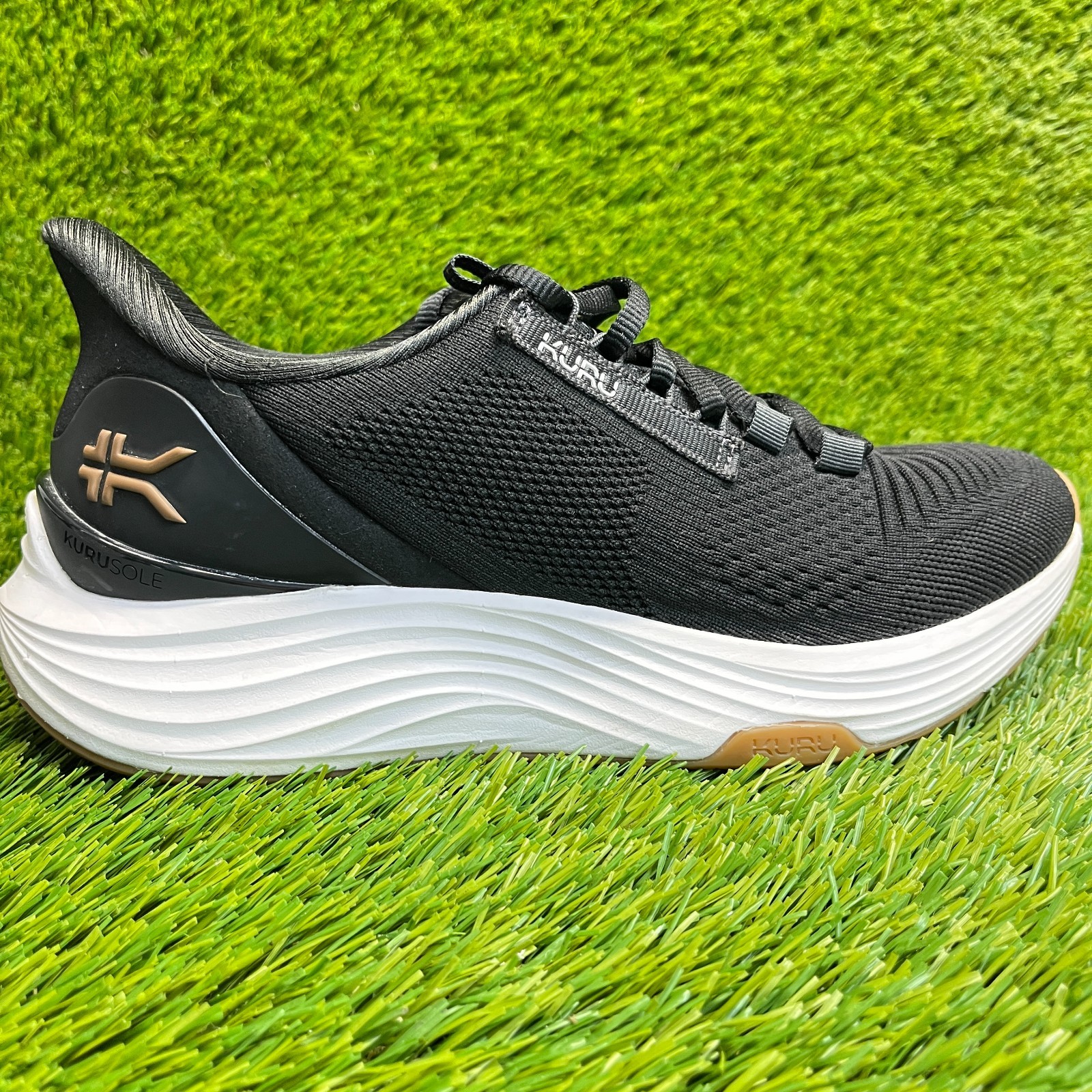 Kuru Atom 2 Womens Size 9 Black White Athletic Running Walking Shoes Sneakers