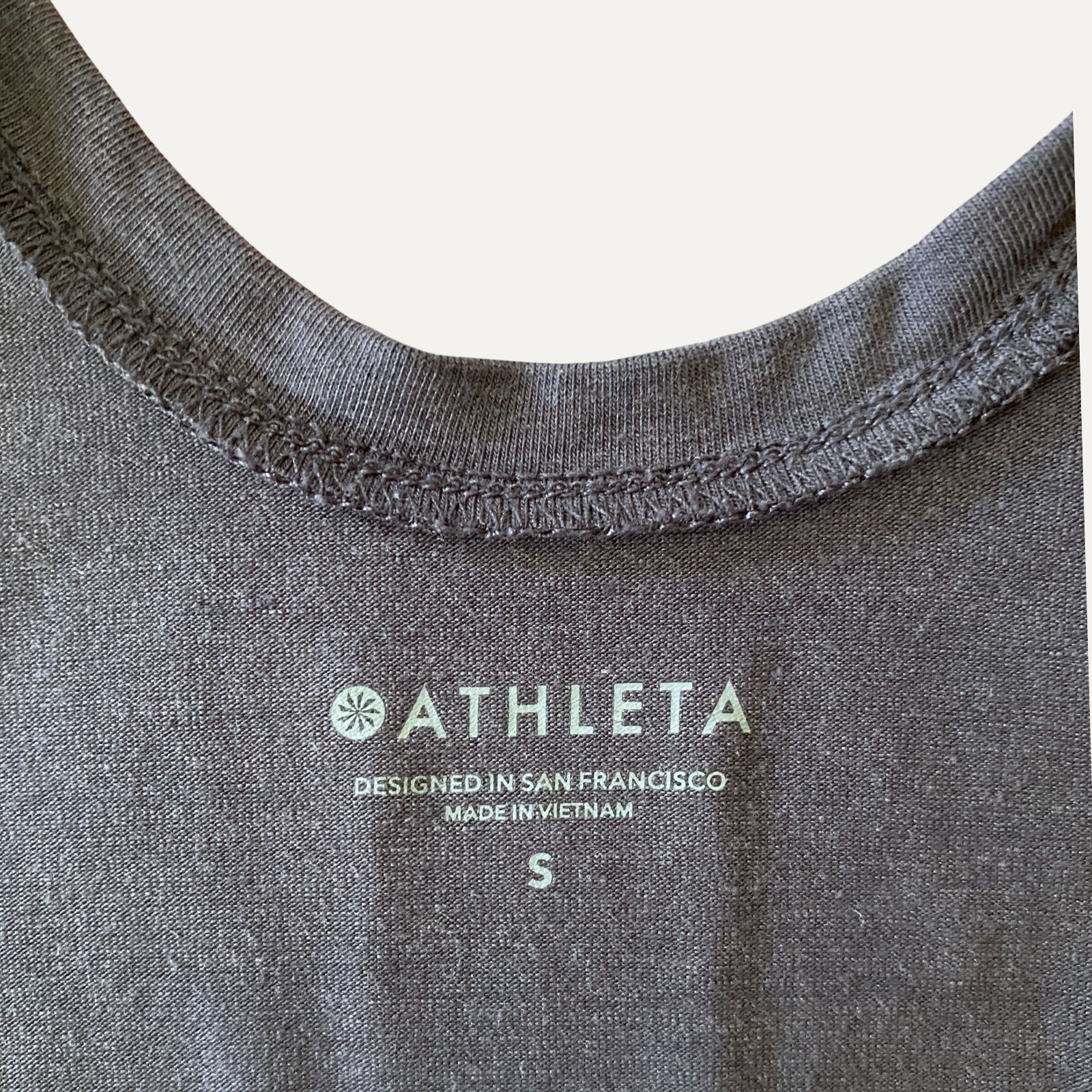 Athleta twist workout tank top navy size small