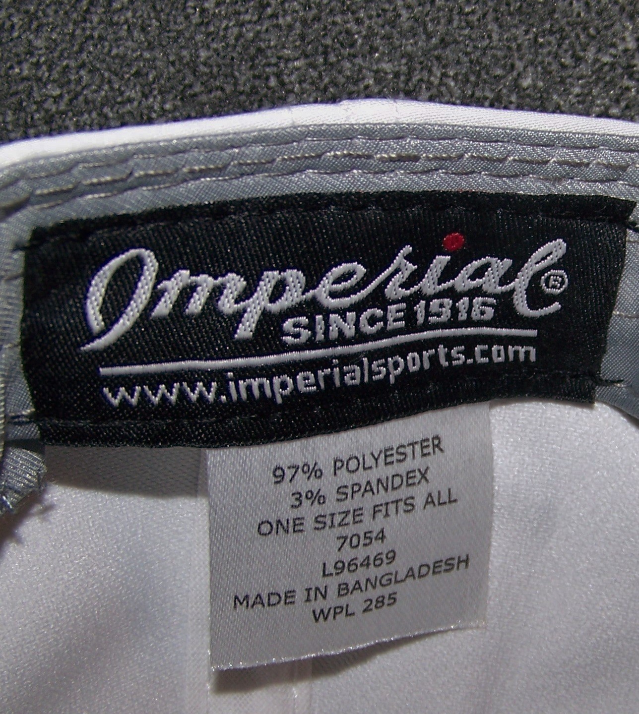 NEW IMPERIAL MID-CROWN FIT Rope Golf Cap Hat WATERVILLE GOLF LINKS 1889 White