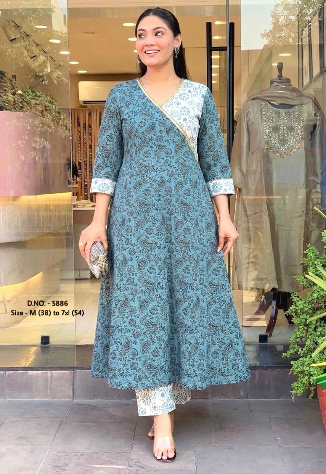 Pakistani Salwar Kameez Readymade Suits, Big Size Kurta With Pant Set for Women