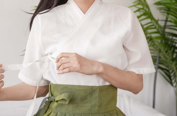 Handmade Korean Modern Hanbok Daily Blouse