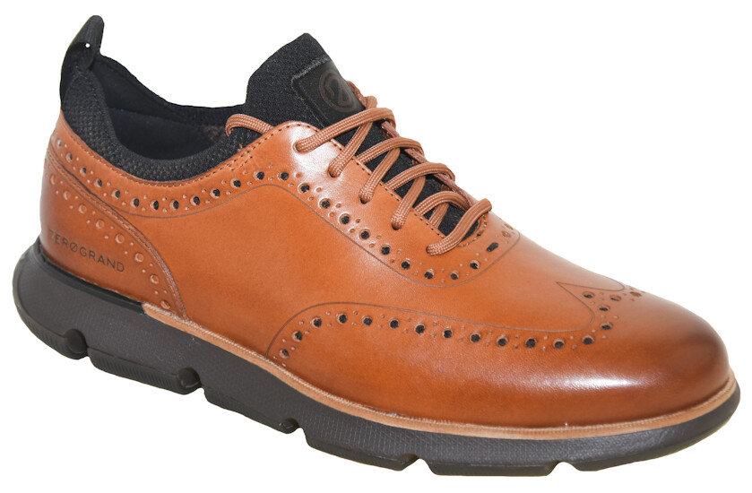 Cole Haan Men’s 4.ZERØGRAND Wingtip Oxford British Tan C31884
