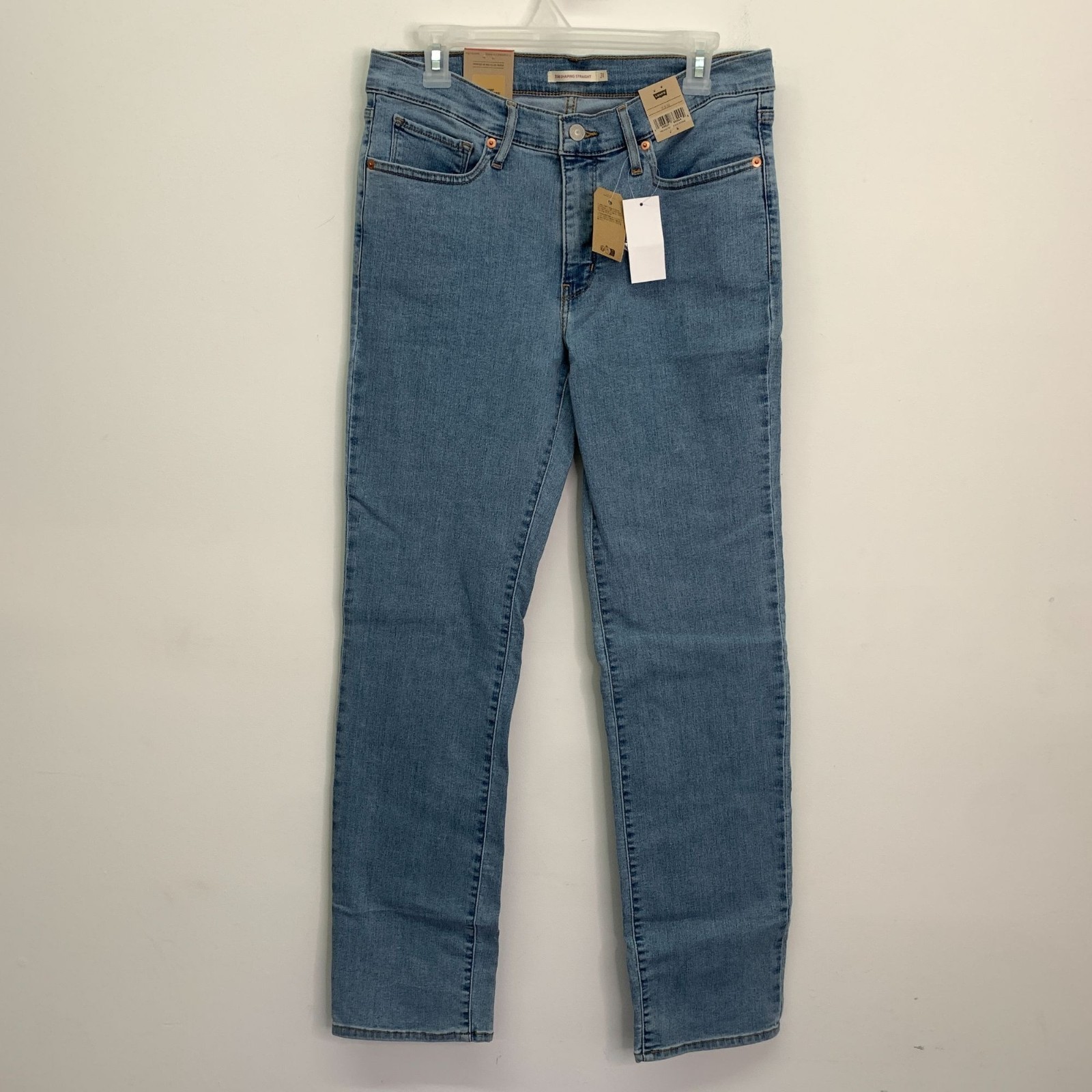Levi’s Women’s 12 Jeans 314 Shaping Straight Jeans Light Wash Size 31 W x 32 L