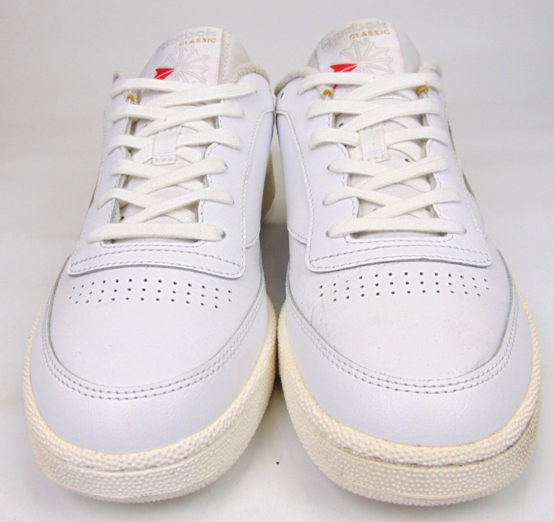 NEW! Reebok Club C 85 Casual Classic Sneakers Men’s Size 9.0 M White Leather