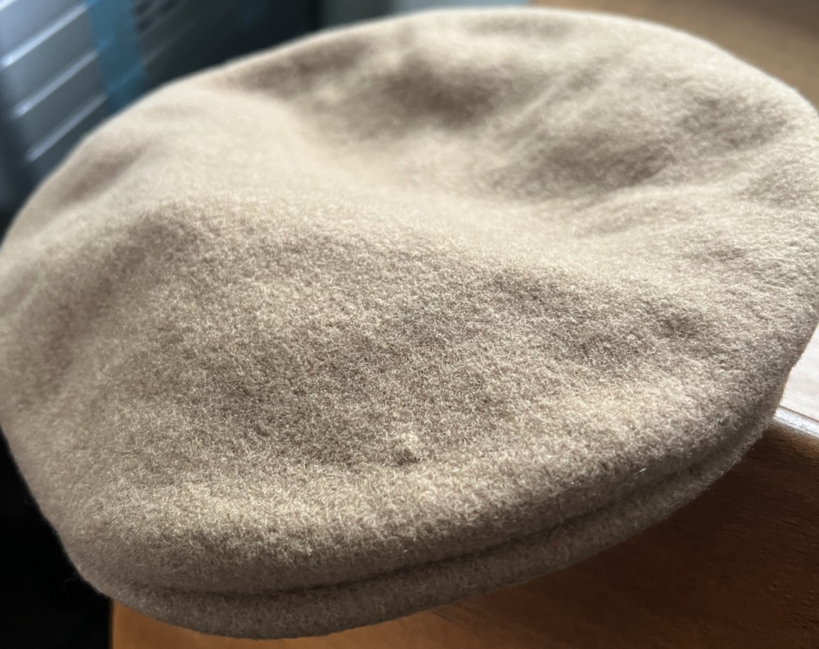 Vintage Kangol Design Brown Wool Flat Cap | United Kingdom | Large