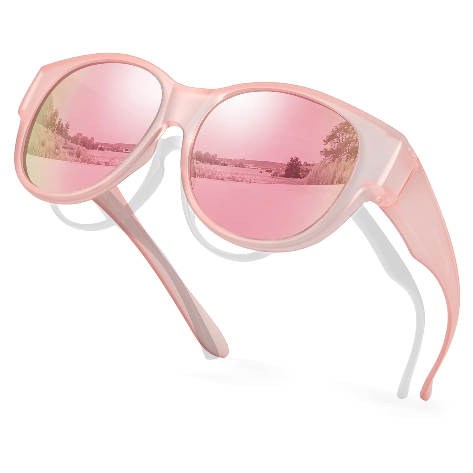 Polarized Fit Over Sunglasses for Women, Trendy Sun Glasses Over Prescription…