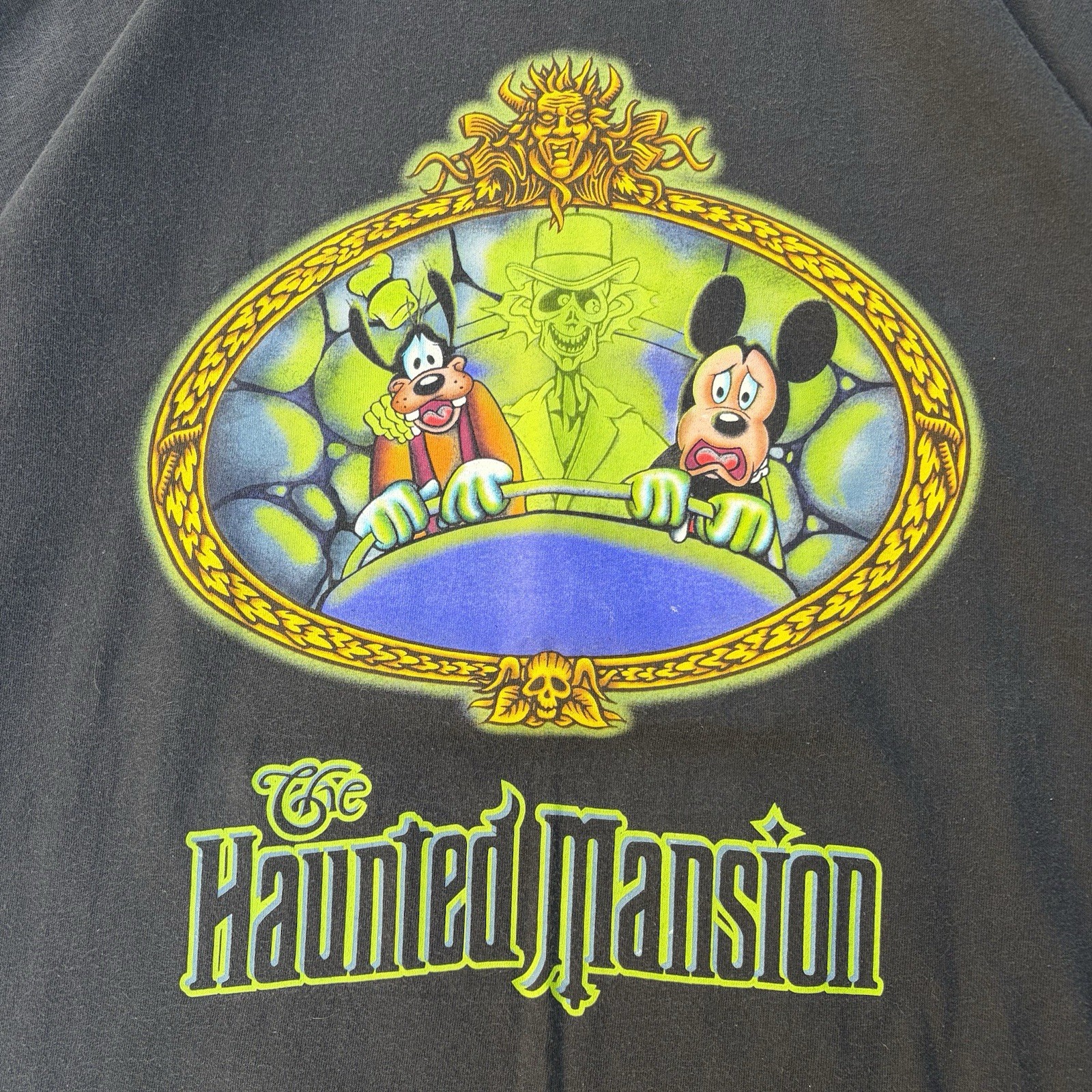 Vintage Disney The Haunted Mansion T-shirt Mickey Mouse XXL 90s