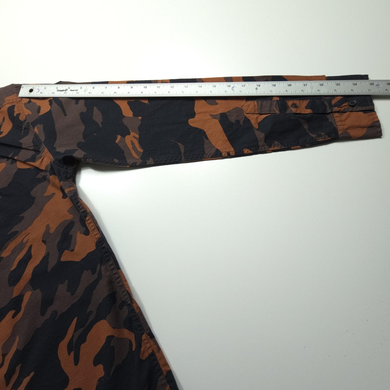 Levis Mens Shirt Large Brown Black Camo Casual Workwear Hide Hunt Outdoors Camp