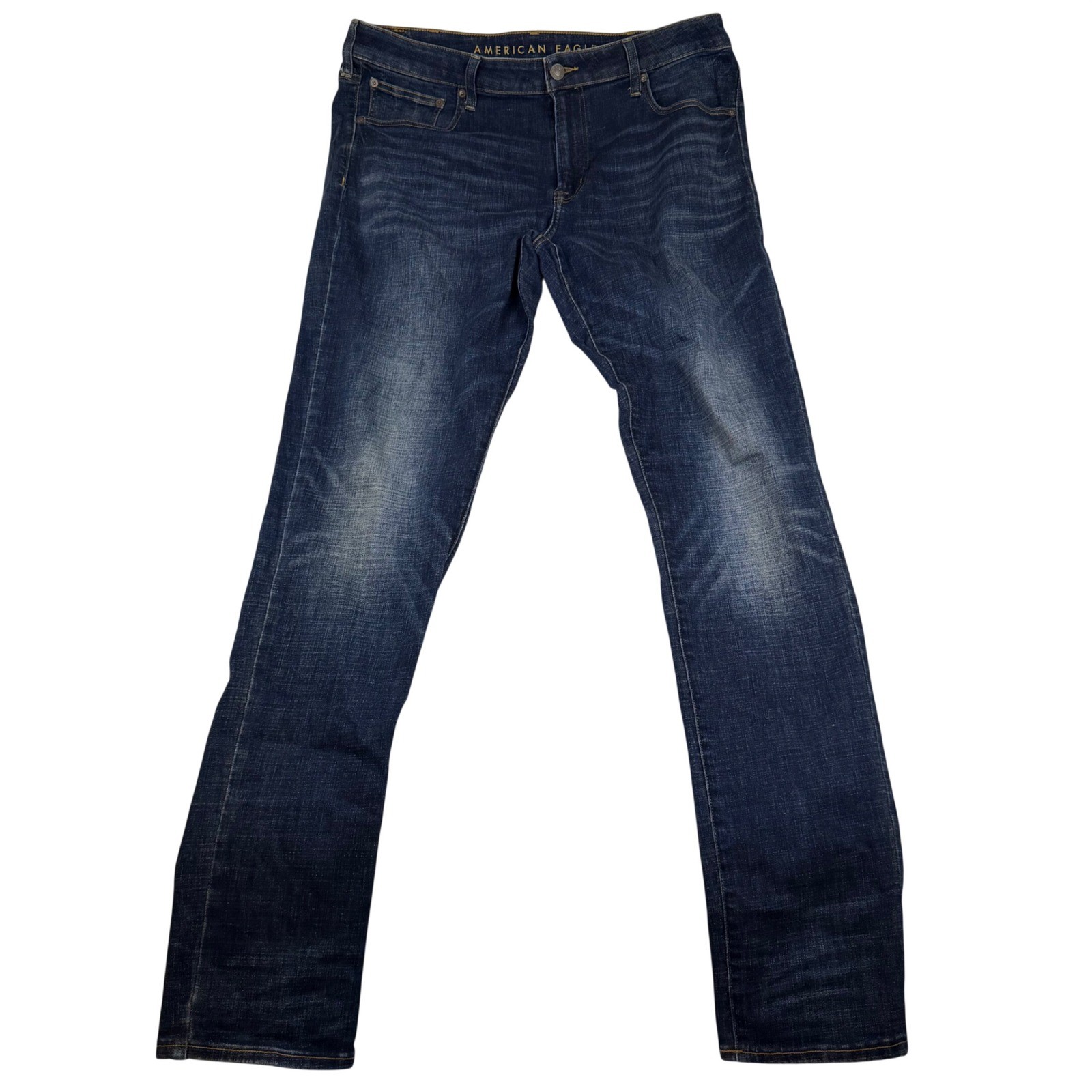 American Eagle Next Level Flex Slim Jeans Dark Wash 38×36 Mens Denim