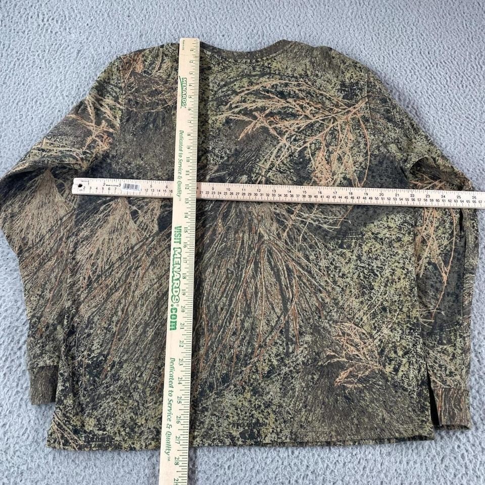 Mossy Oak Camo Long Sleeve Shirt Men’s Size Medium Green Outdoor Camouflage