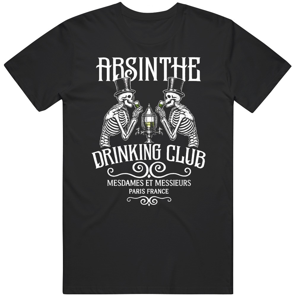 Absinthe Paris France Vintage Beer Drinking Club V2 T Shirt