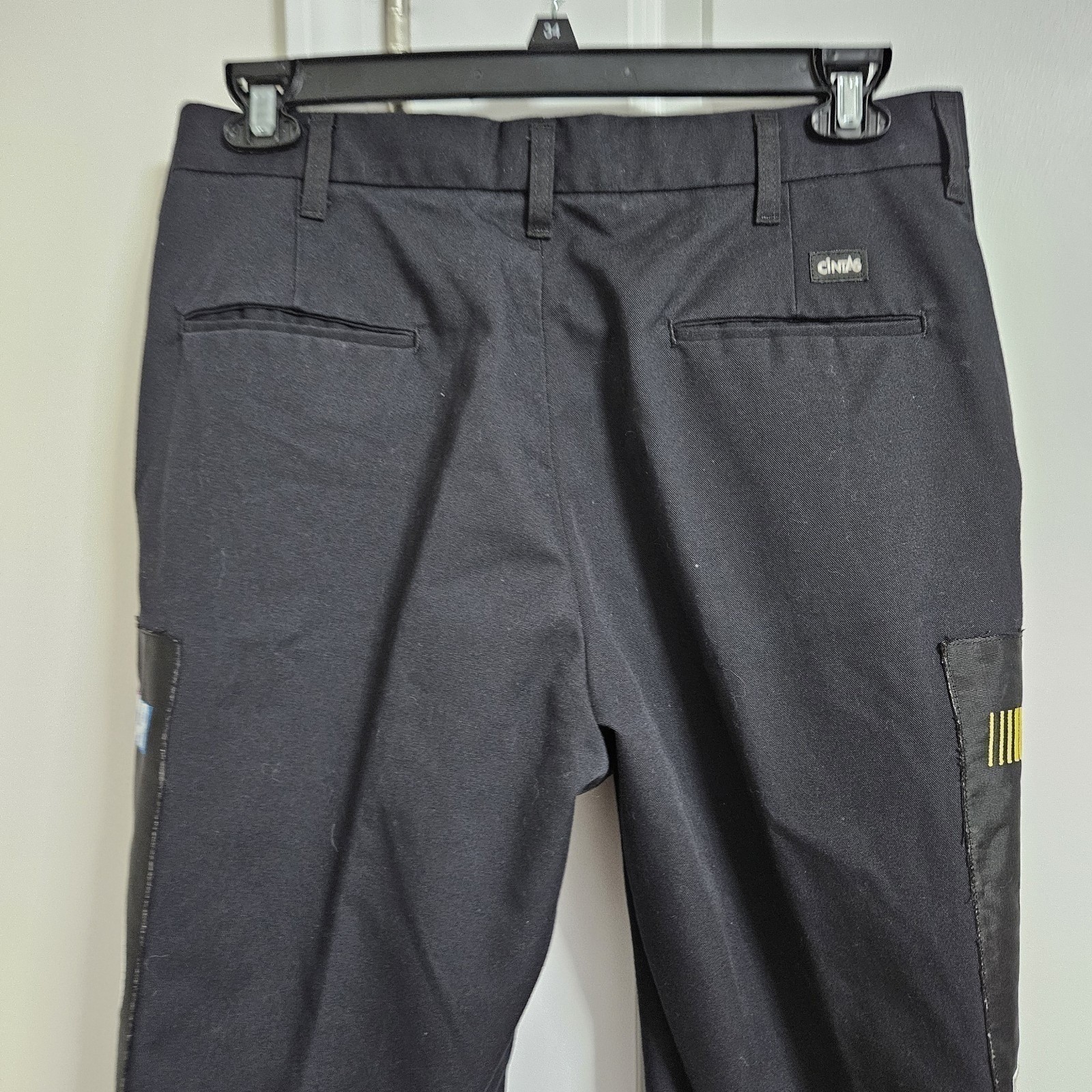 NASCAR Sprint Cup Series ComfortFLEX Work Trousers Cintas Pants Mens 34 Black