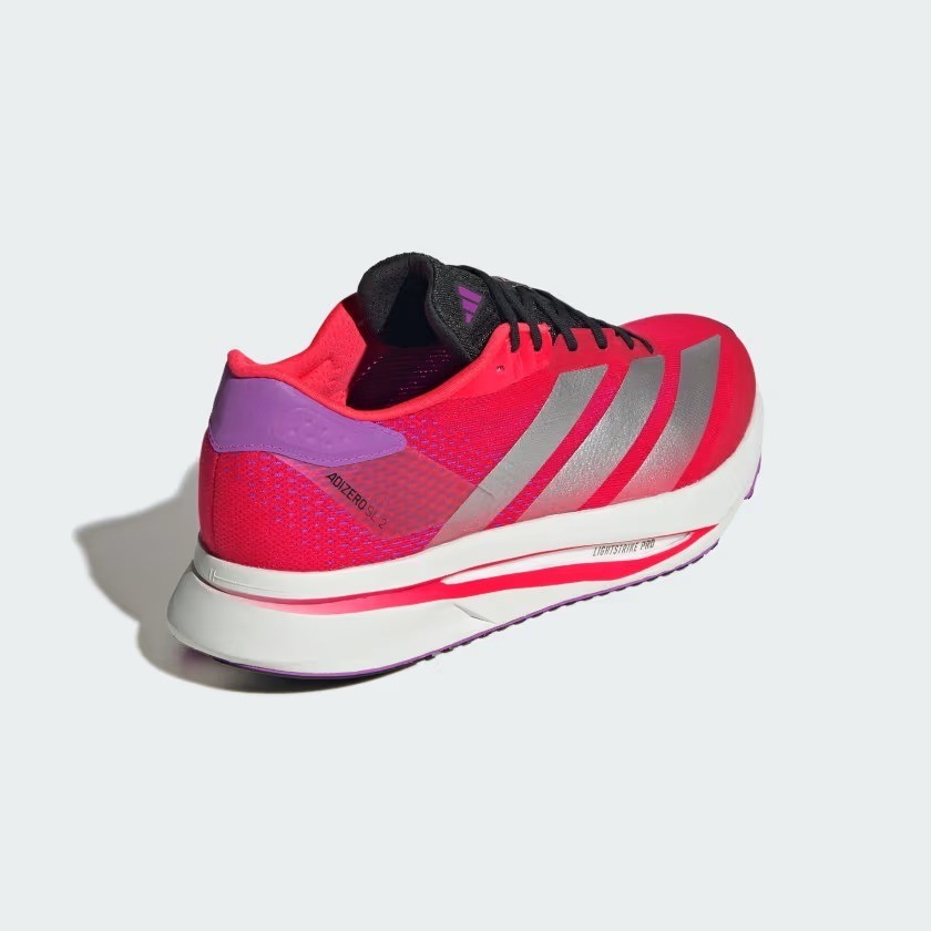 adidas Adizero SL 2 JQ0353 Lucid Red / Silver Metallic / Purple Burst Men’s Size