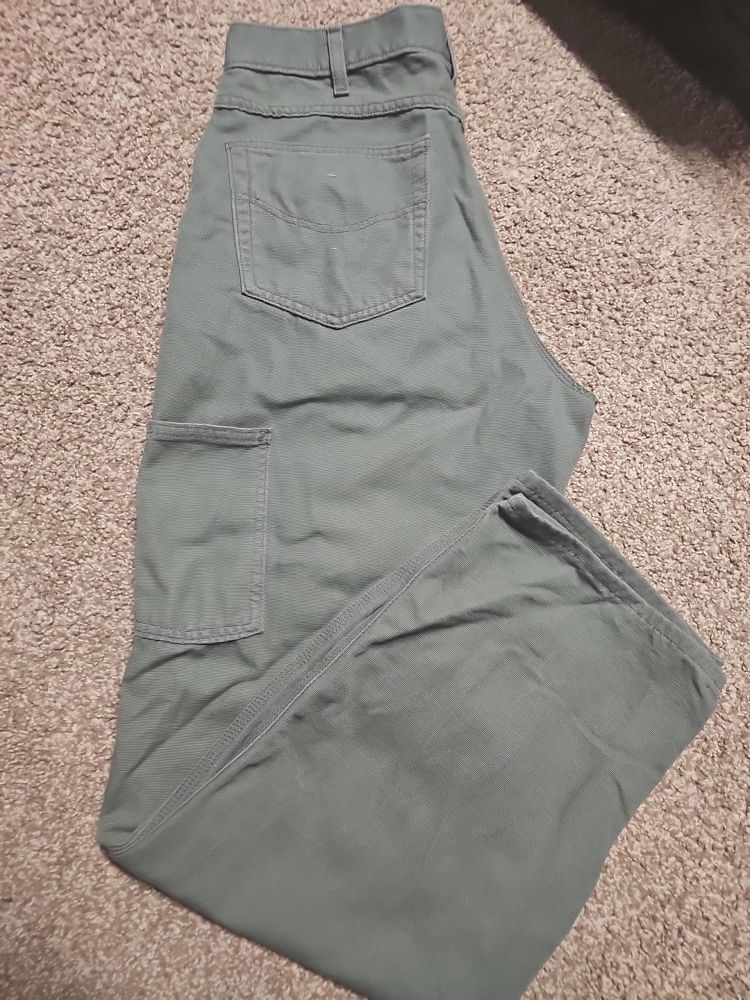 Carhartt FR Pants Men’s 34×32 Moss Green Midweight Canvas Flame Resistant Used