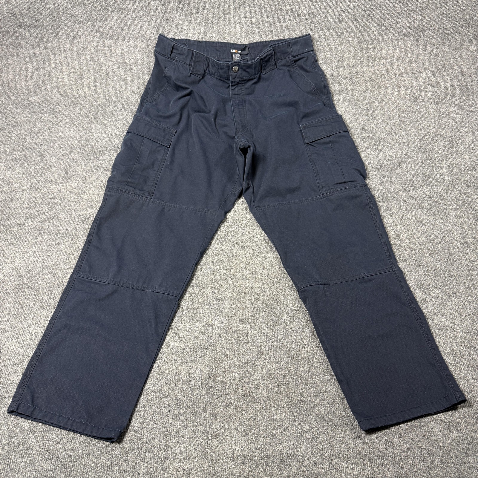 5.11 Tactical Cargo Pants Mens 40×32 Blue Canvas Ripstop Workwear Outdoor