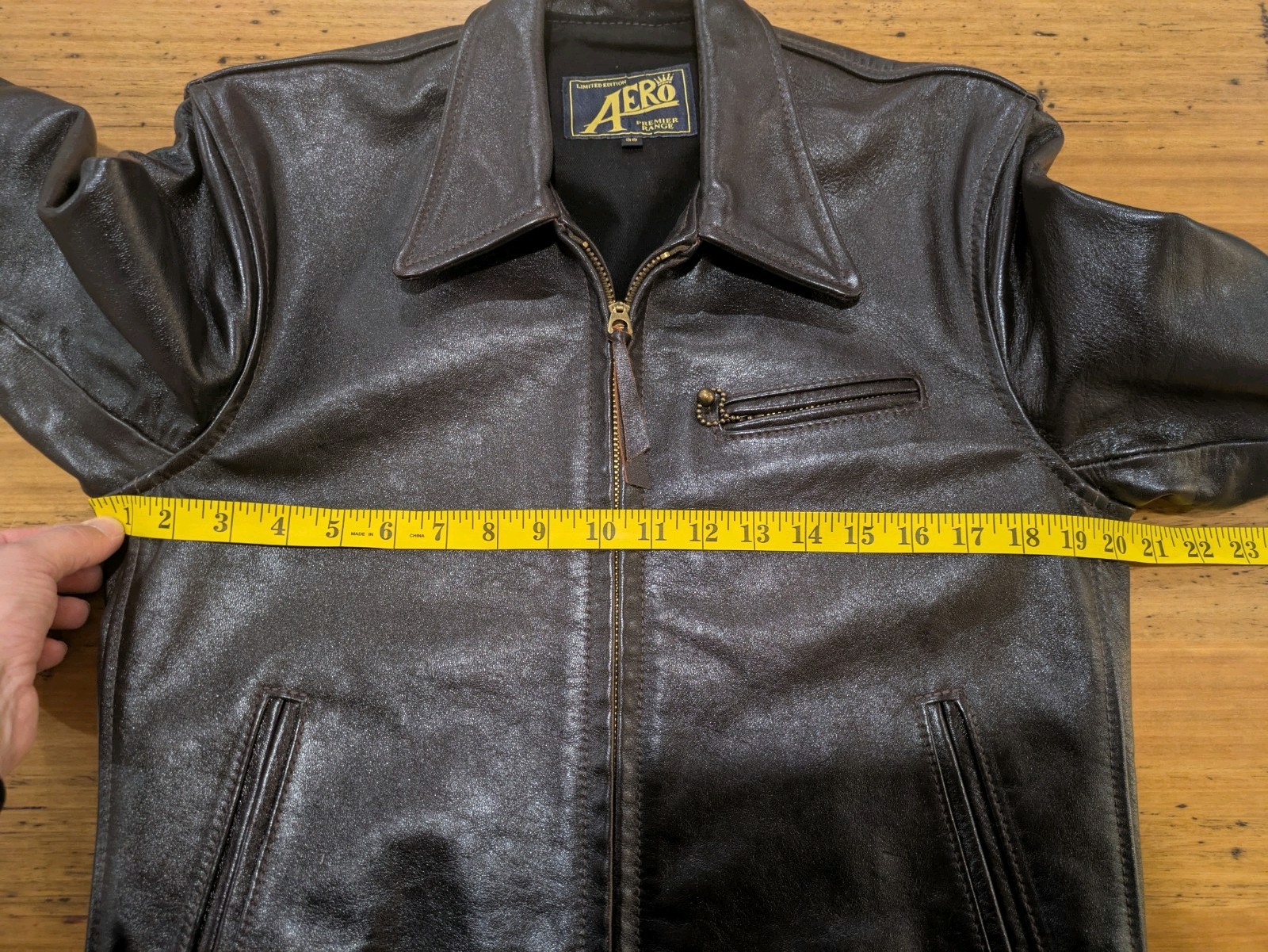Aero Leather Premier 1930s Highwayman – Size 38 – Jerky Seal Horsehide