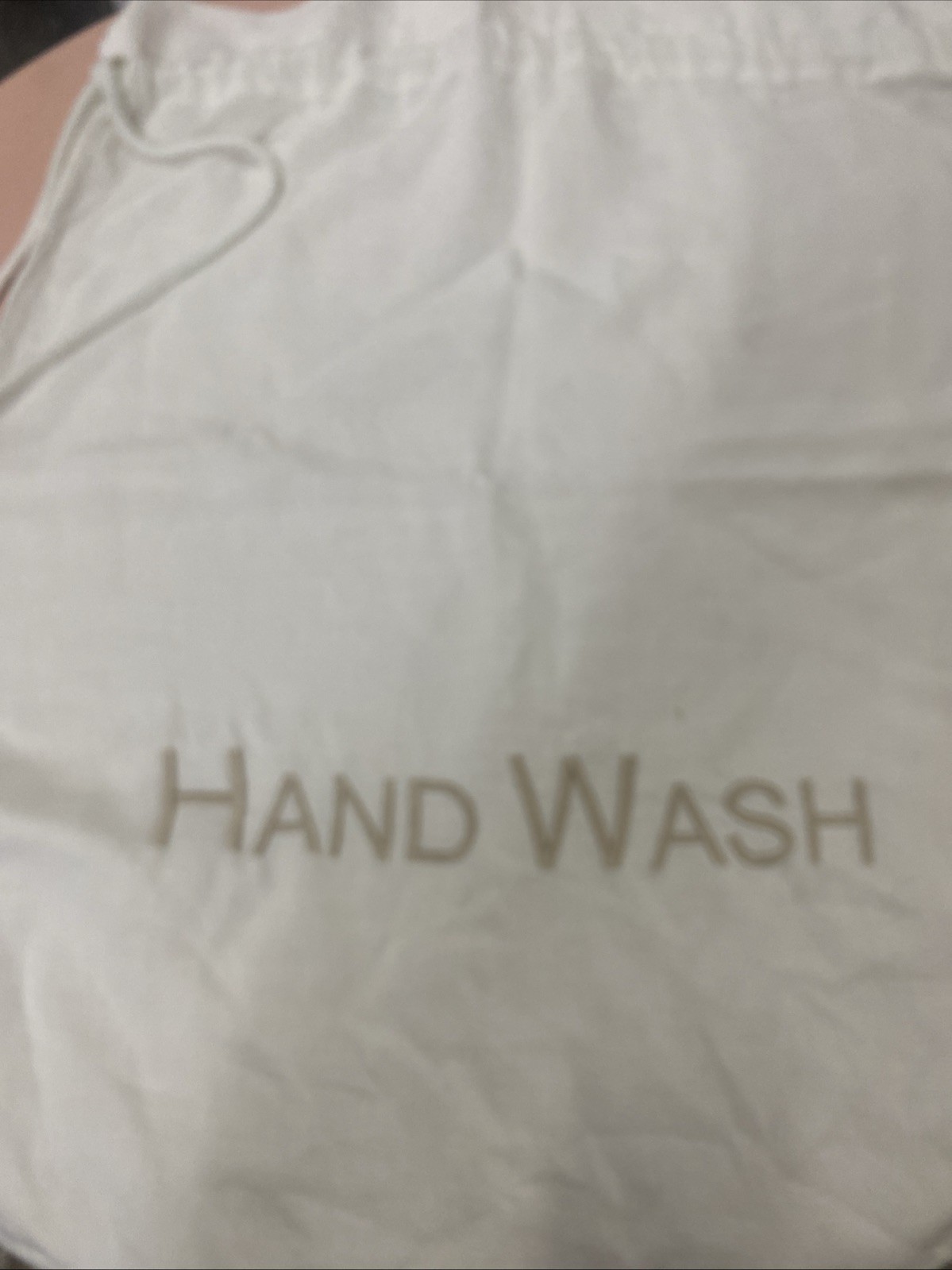 Large “Hand Wash” Cotton Laundry Bag 21.5”X 27” drawstring