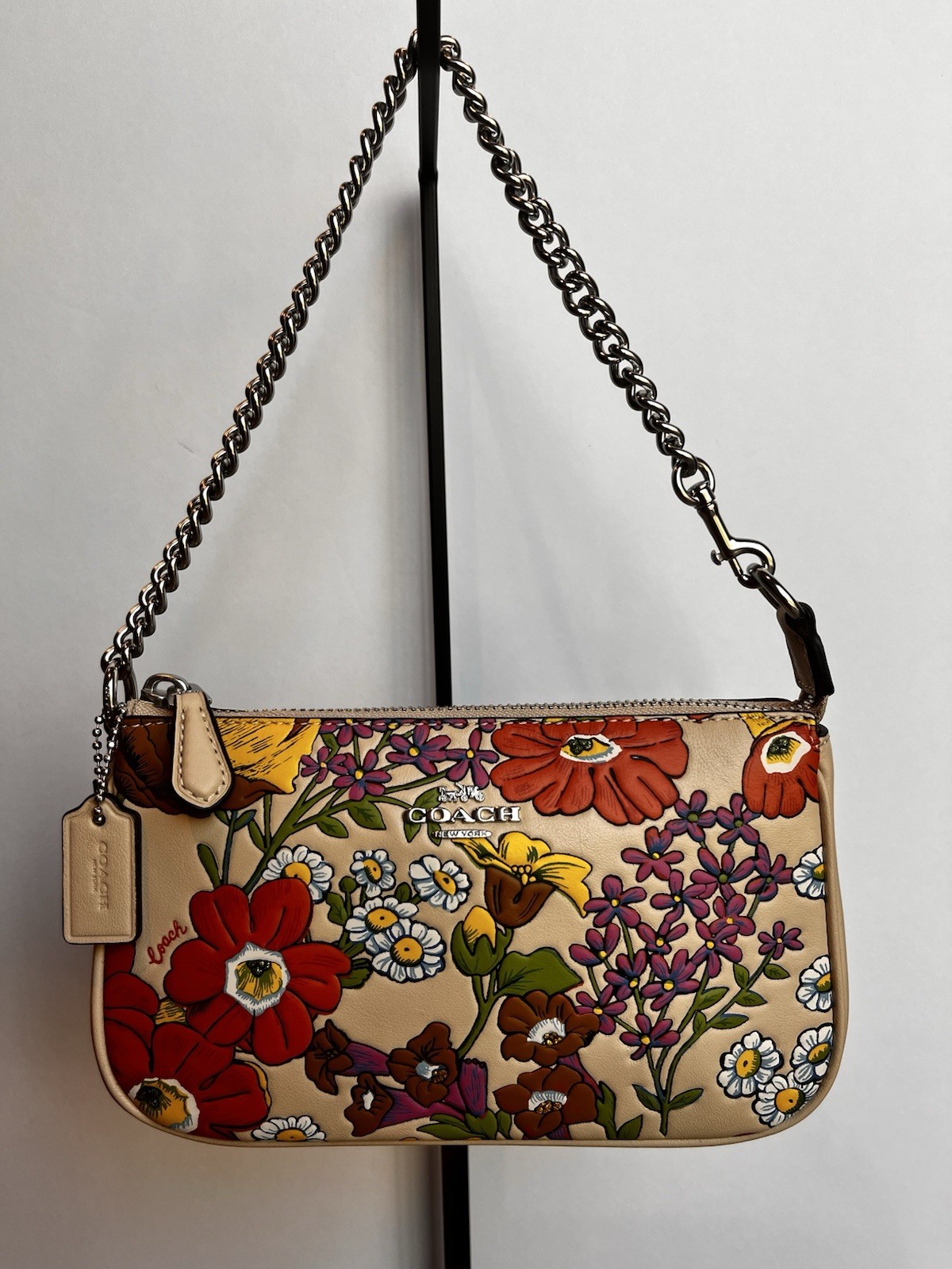 NWT Coach CR365 Nolita 19 With Floral Print Smooth Leather $238