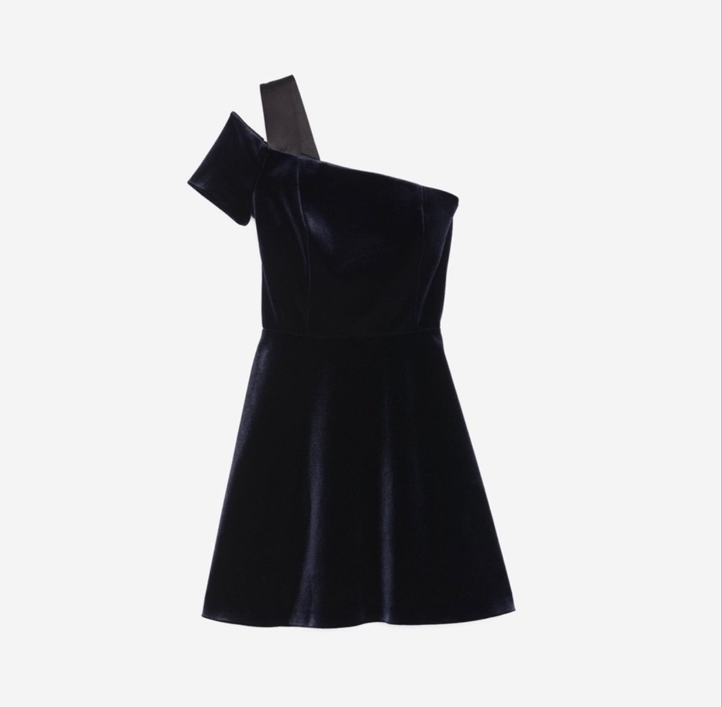 Sandro Velvet Dress Navy size 3