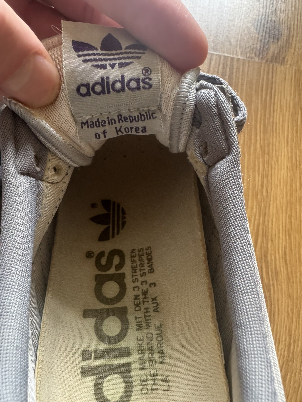 Adidas Rochester vintage 88s 80s made in Rep of Korea uk7.5/us8/26cm