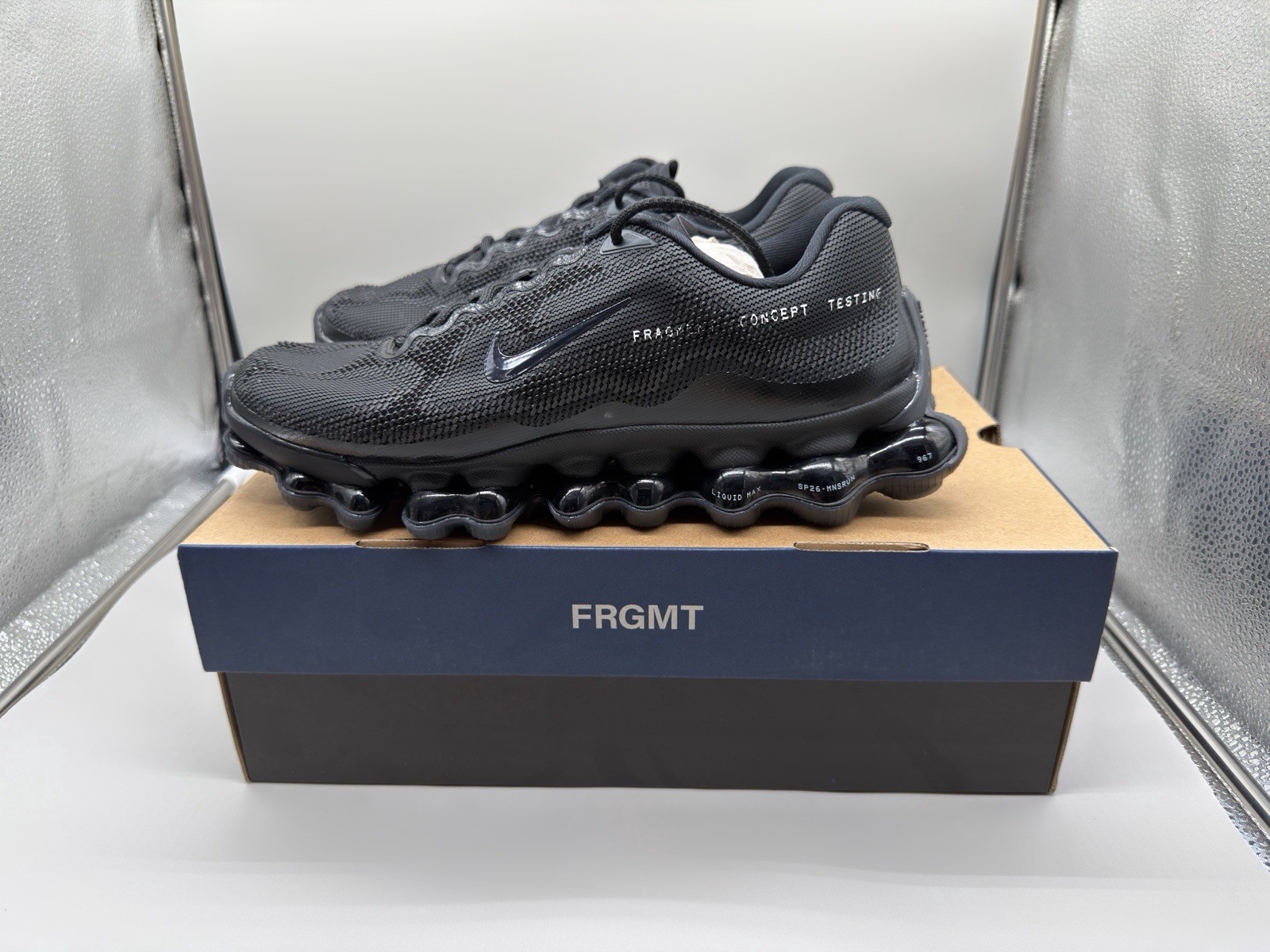 Fragment Design x Nike Air Liquid Max Black – Size 9.5 Men’s – IQ8601-001