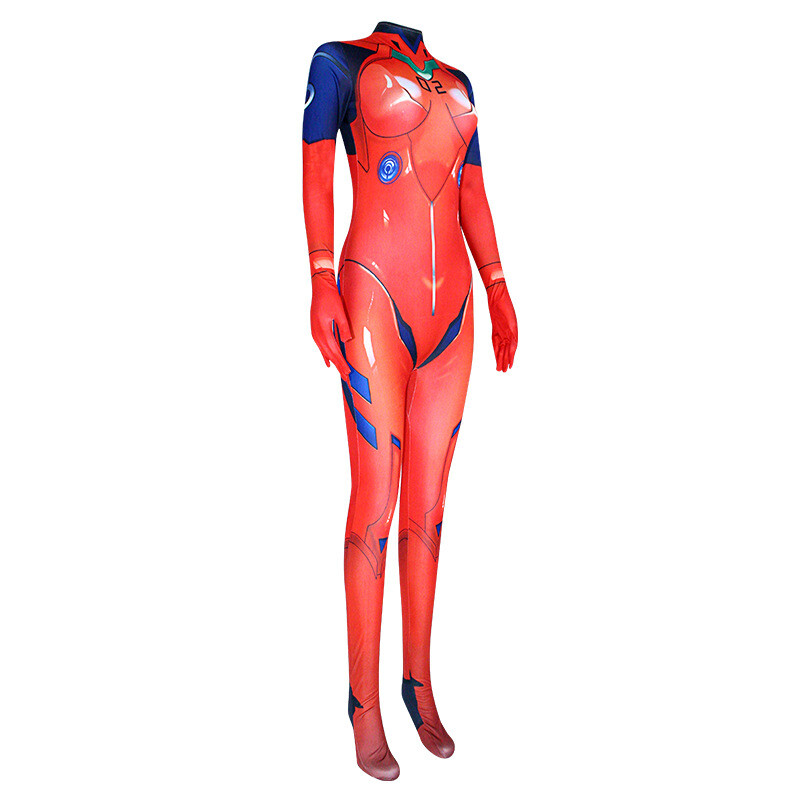 EVA Neon Genesis Evangelion Asuka Ayanami Rei Bodysuit Jumpsuit Cosplay Costume
