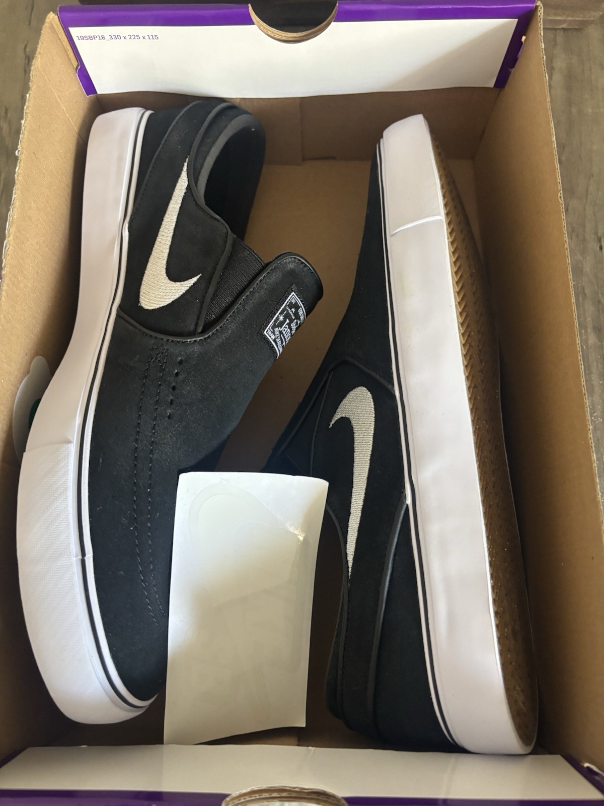 Size 12 – Nike SB Zoom Janoski+ Slip ‘Black White’ FN5893-001 Men’s Shoes NEW