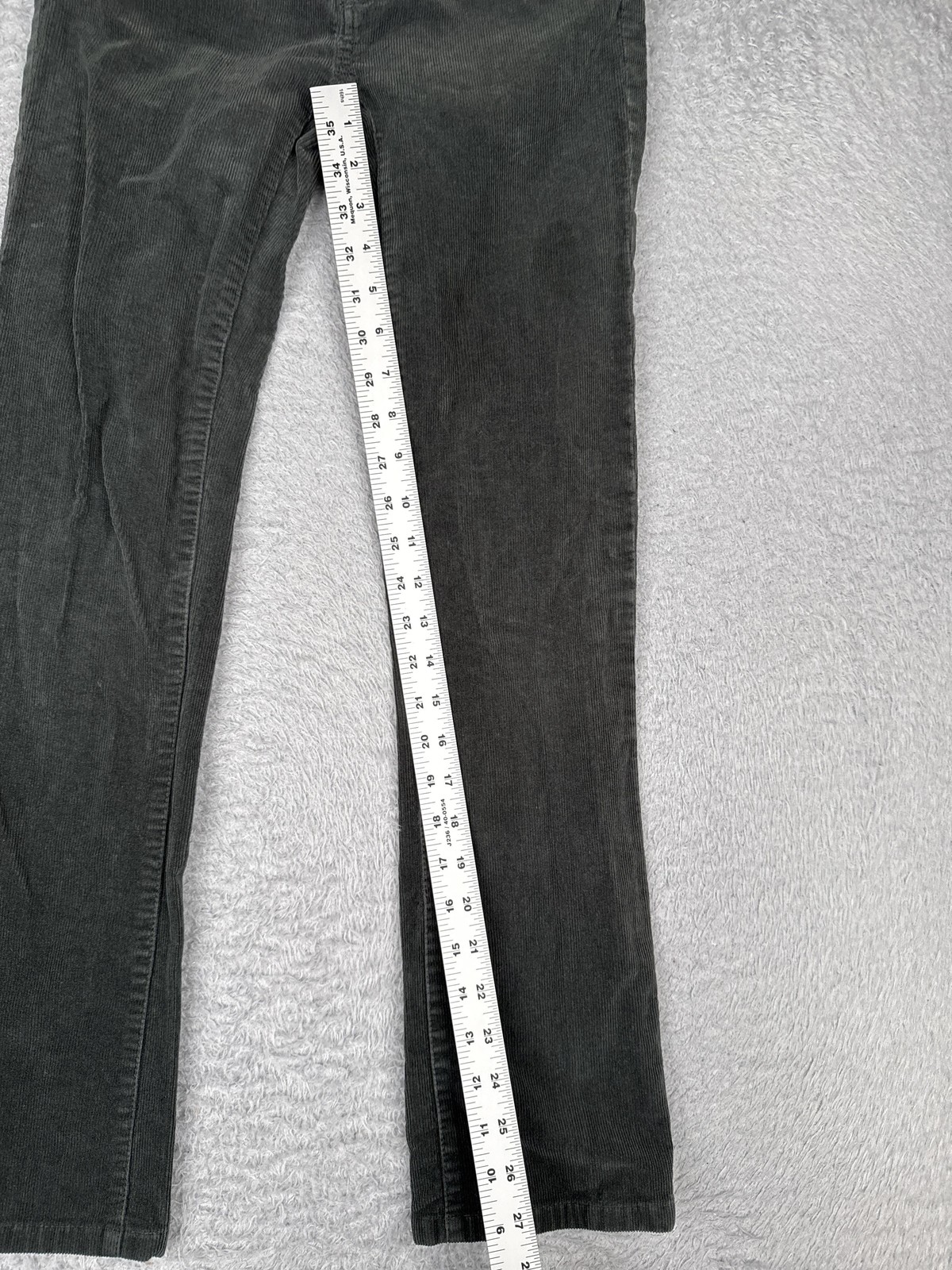 Patagonia Pants Womens 25 Gray Corduroy Straight Leg Organic Cotton
