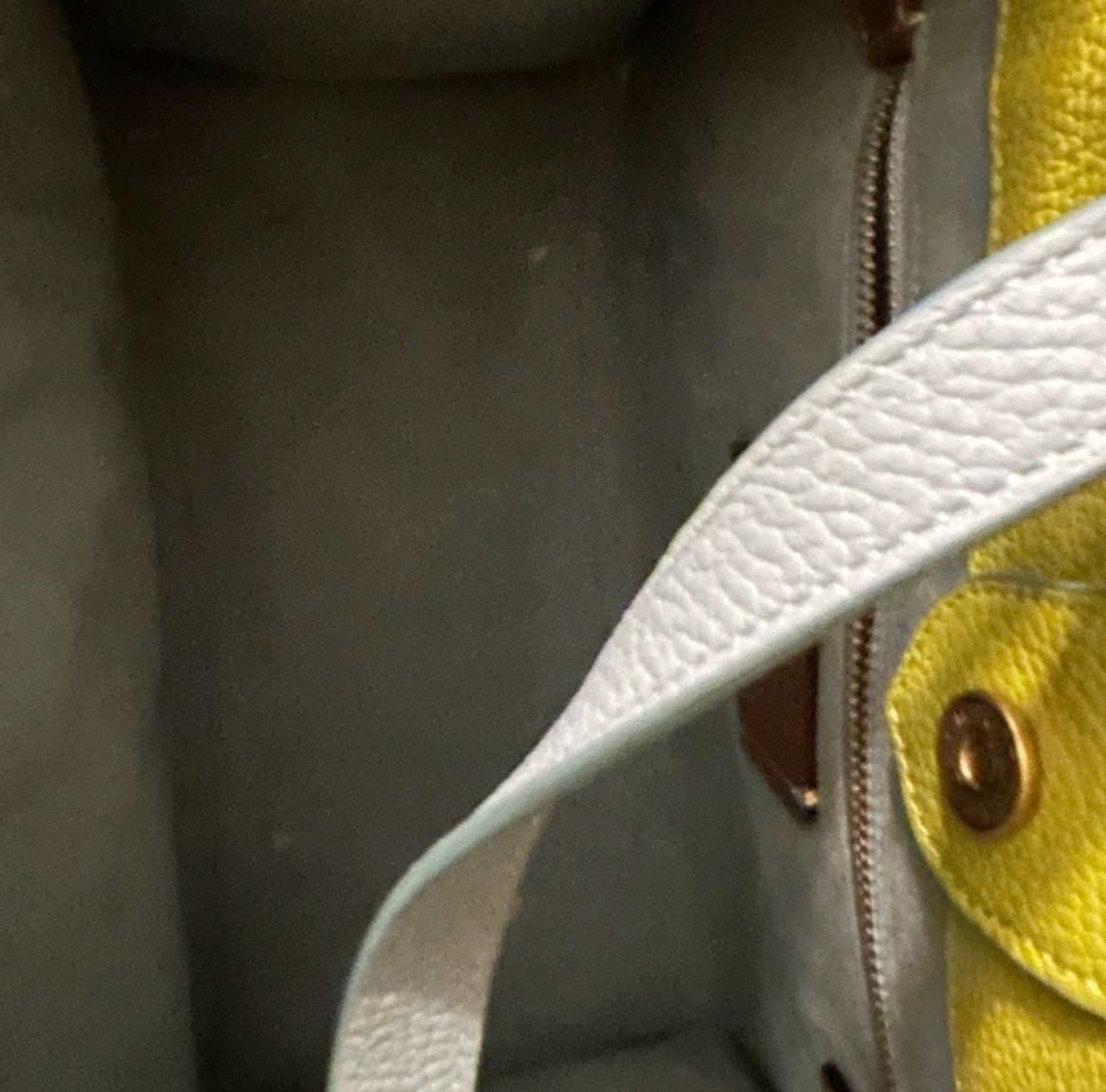 Coach Field Tote Handbag. White/Colorblock