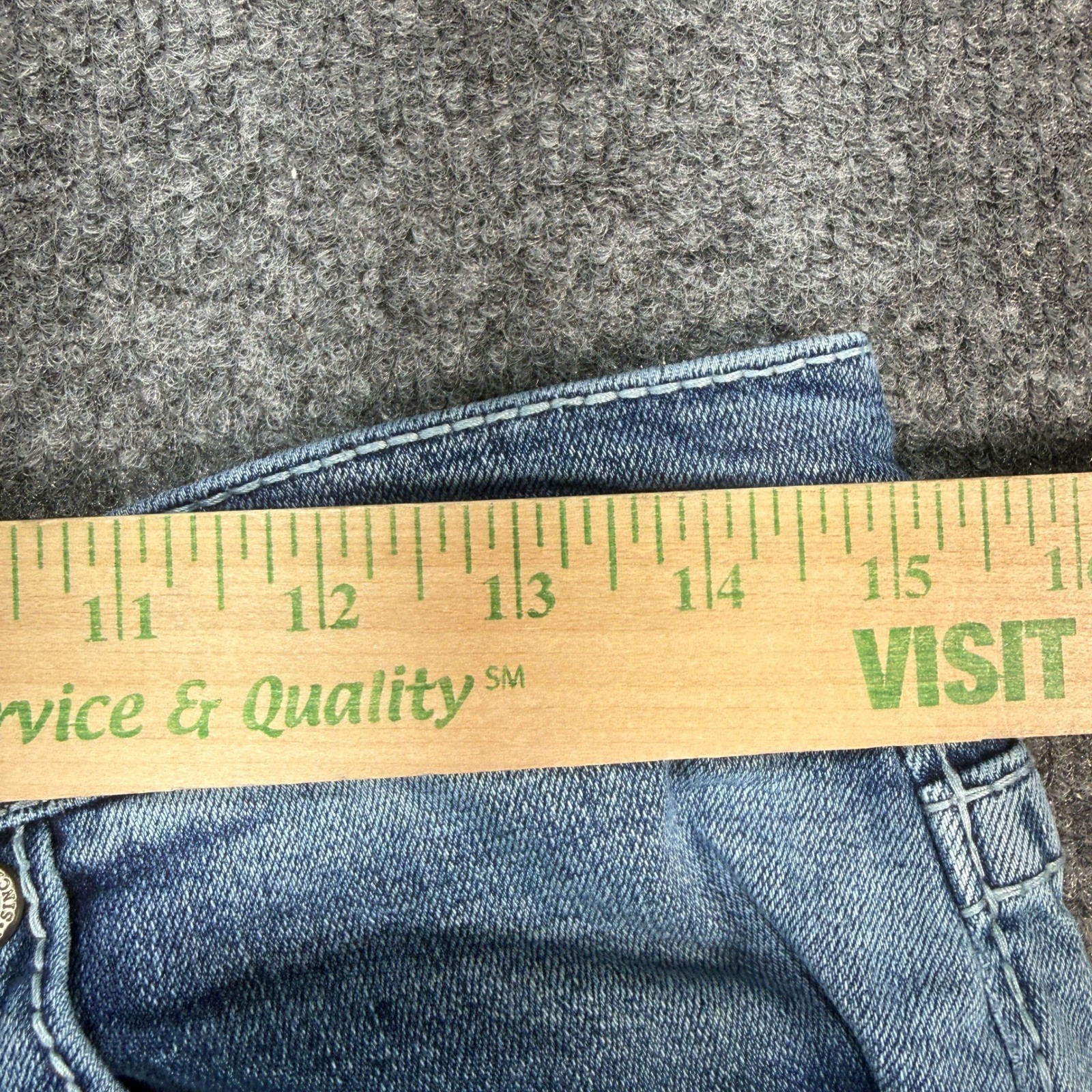 BKE Jake Straight Jeans Mens 31×34 Light Wash Denim Stretch Embroidered Pocket