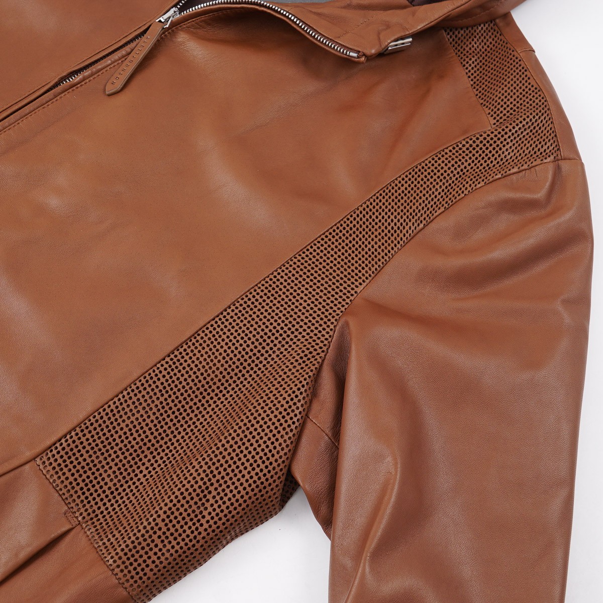 Brett Johnson Rich Coffee Brown Nappa Leather Hooded Jacket 3XL (Eu 58) NWT