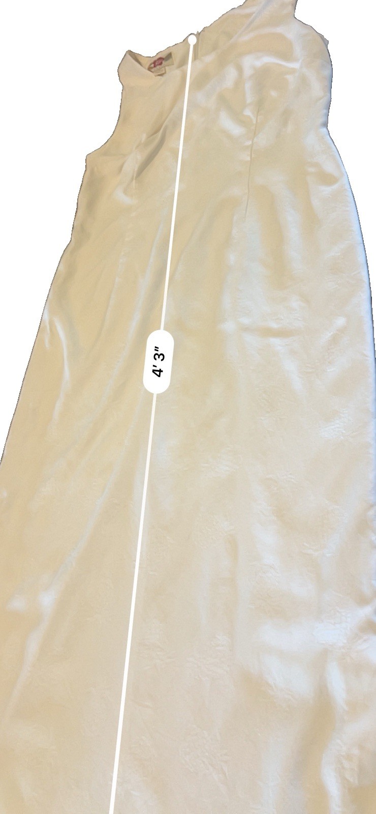 Vintage Hilo Hattie 100% Silk Ivory Maxi Dress 12 Beach Bridal Islandwear