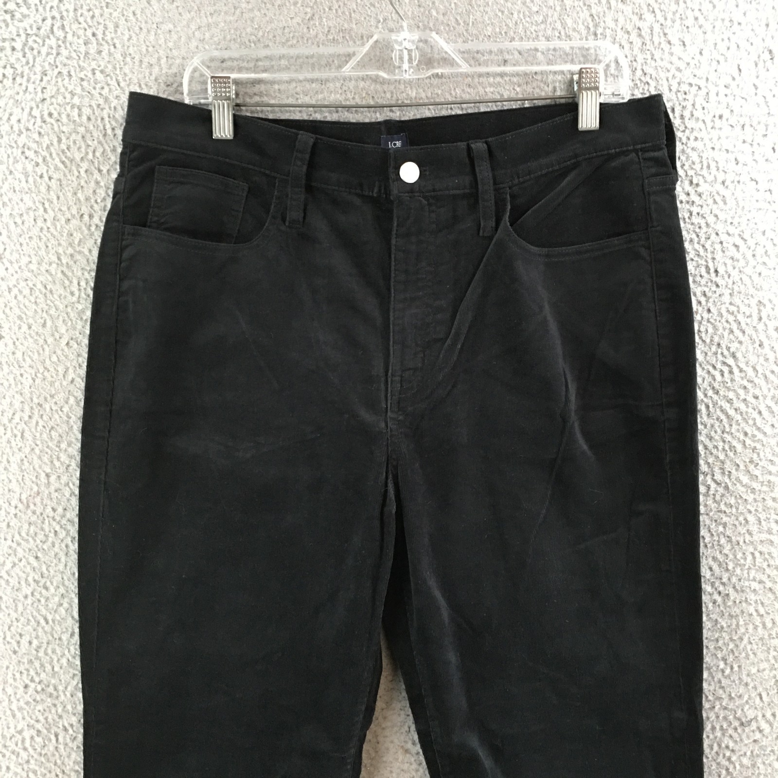 J.Crew Straight Leg Jeans Mens 32 Black Denim Mid Rise Zip Fly Button Front NEW