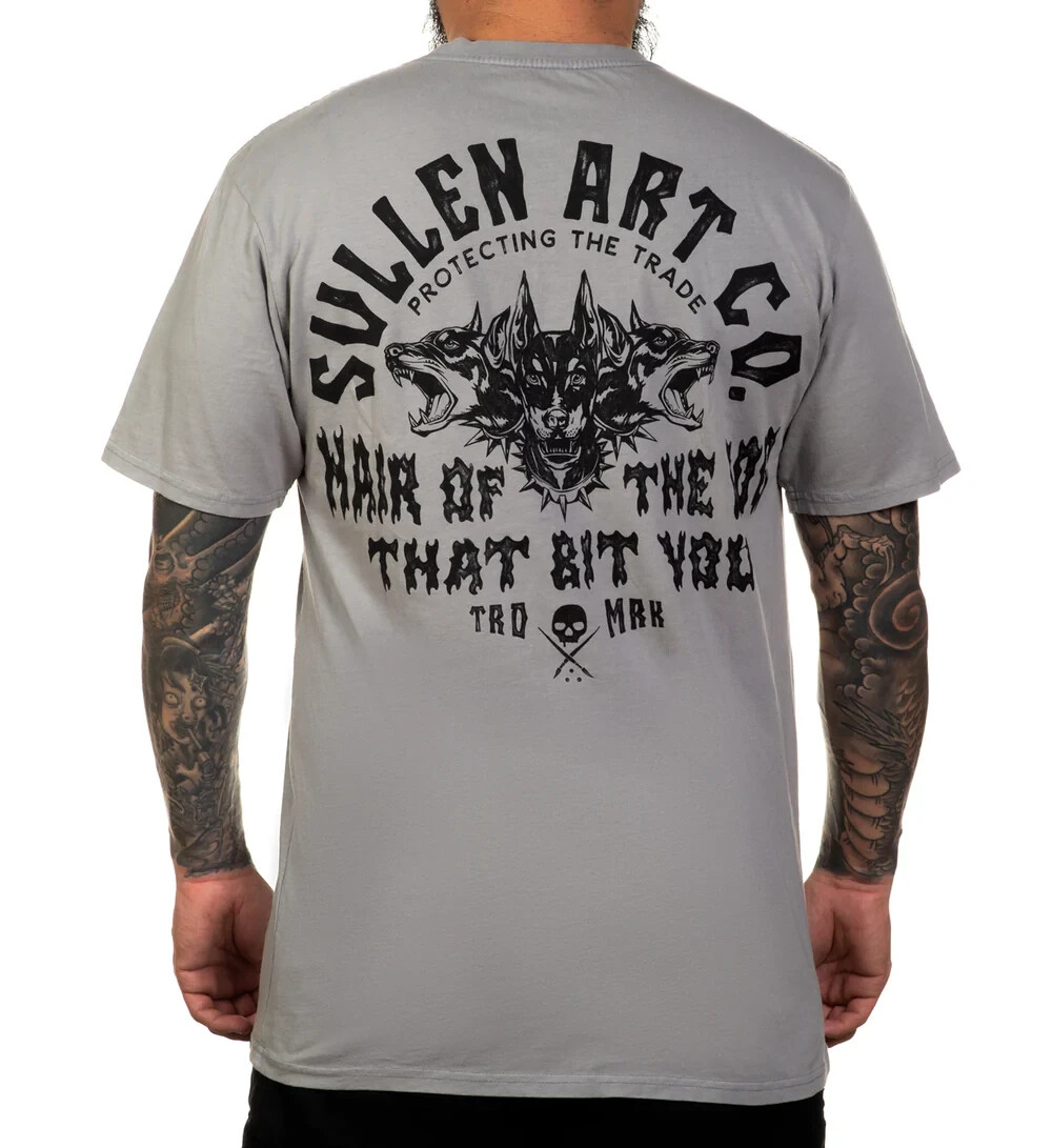 Sullen Art Collective True Artist Pin Up Tattoo Men’s Premium Tee HAIR OF TH DOG
