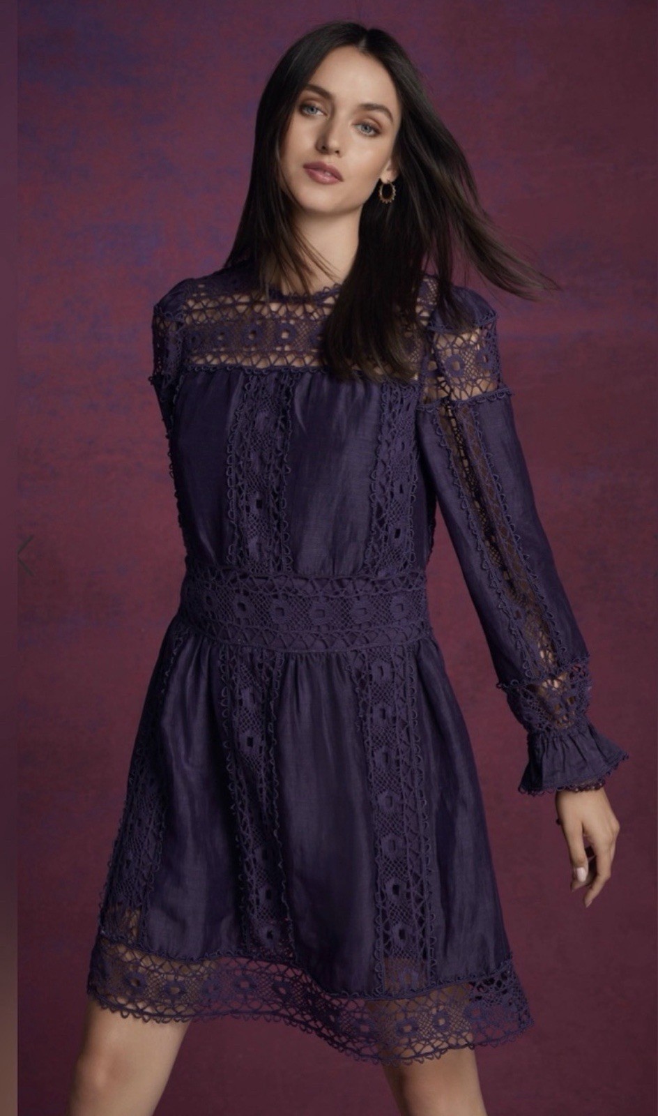 Johnny Was Mitska Lace Mini Dress