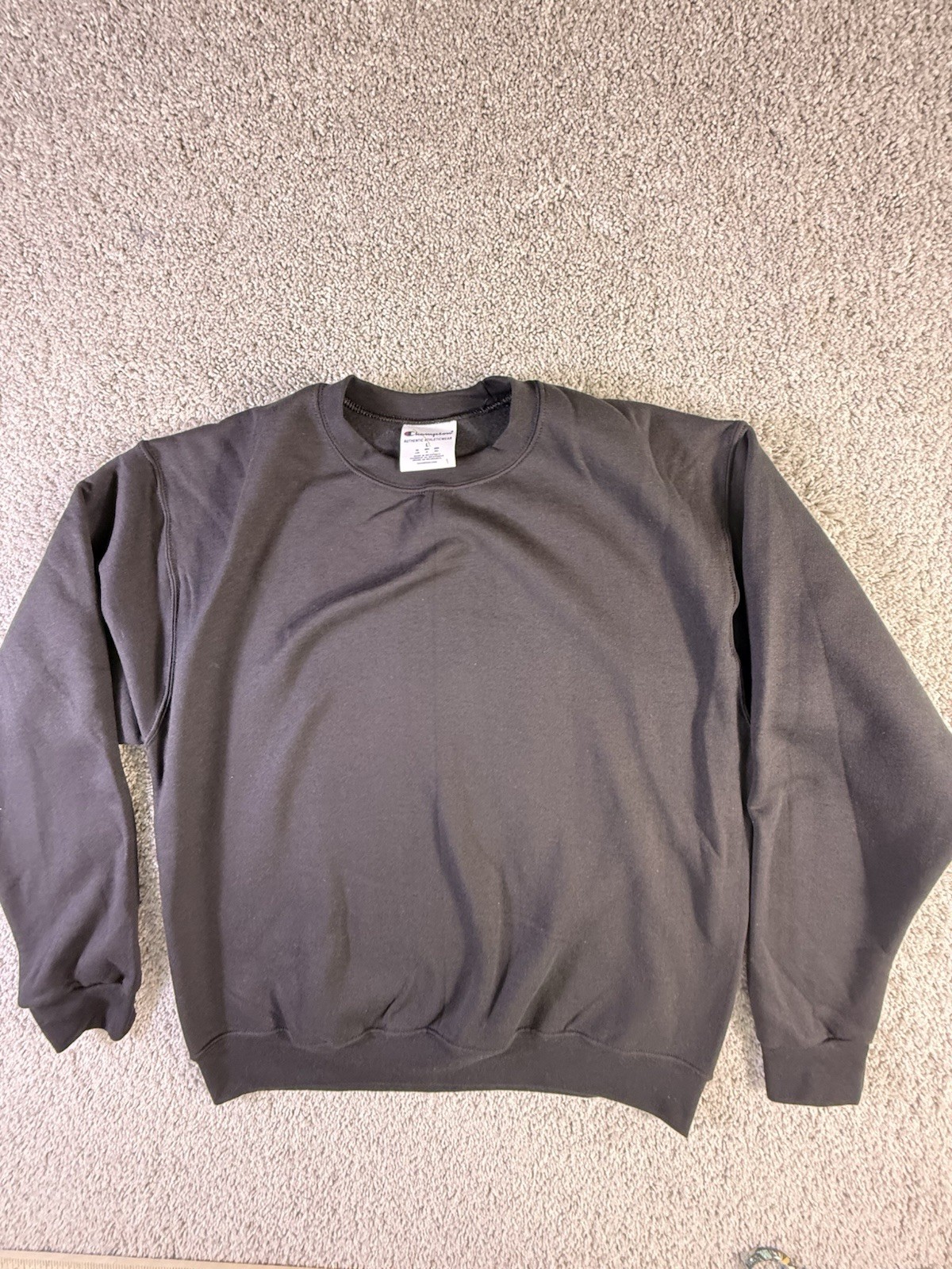 Champion S0888 Size M Men’s Powerblend Fleece Pullover Sweatshirt – Black