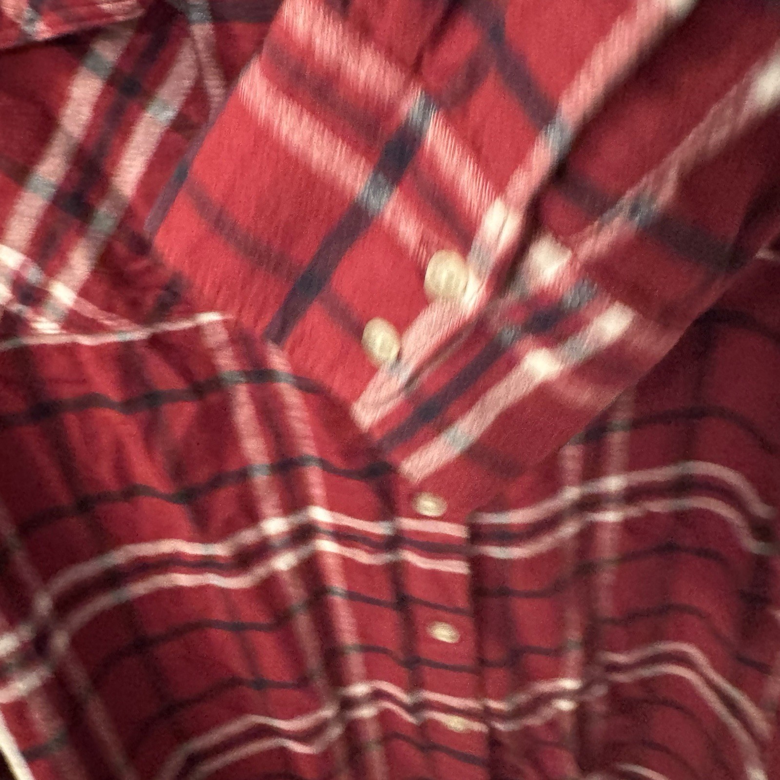 Eddie Bauer Women’s 2X Plaid Flannel Shirt Red Black Button Up Long Sleeve Plus