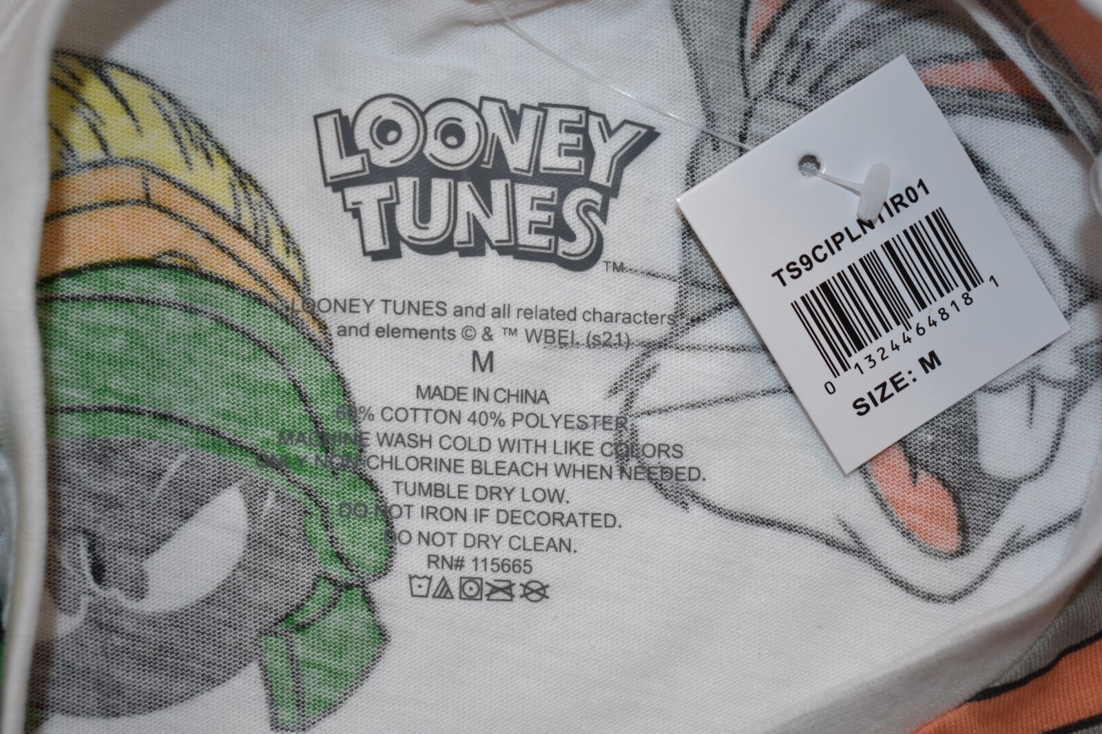 Looney Tunes Mens Classic Cartoon Characters All Over Print Shirt NWT S-XL