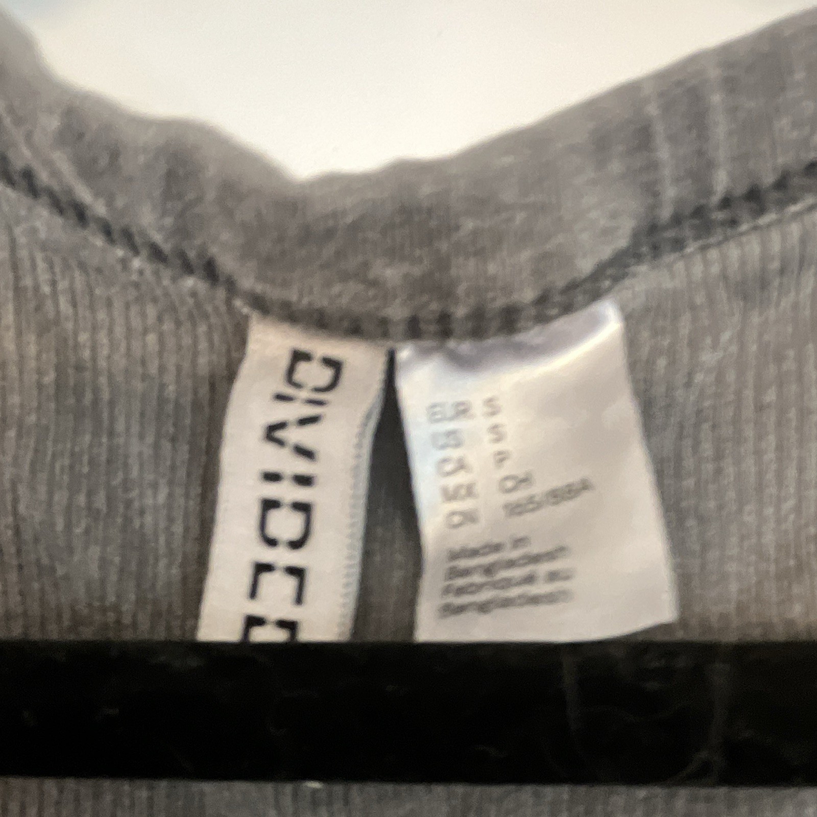H&M Divided Gray Solid Ribbed Knit Scoop Neck Wide Strap Tank Top Women S