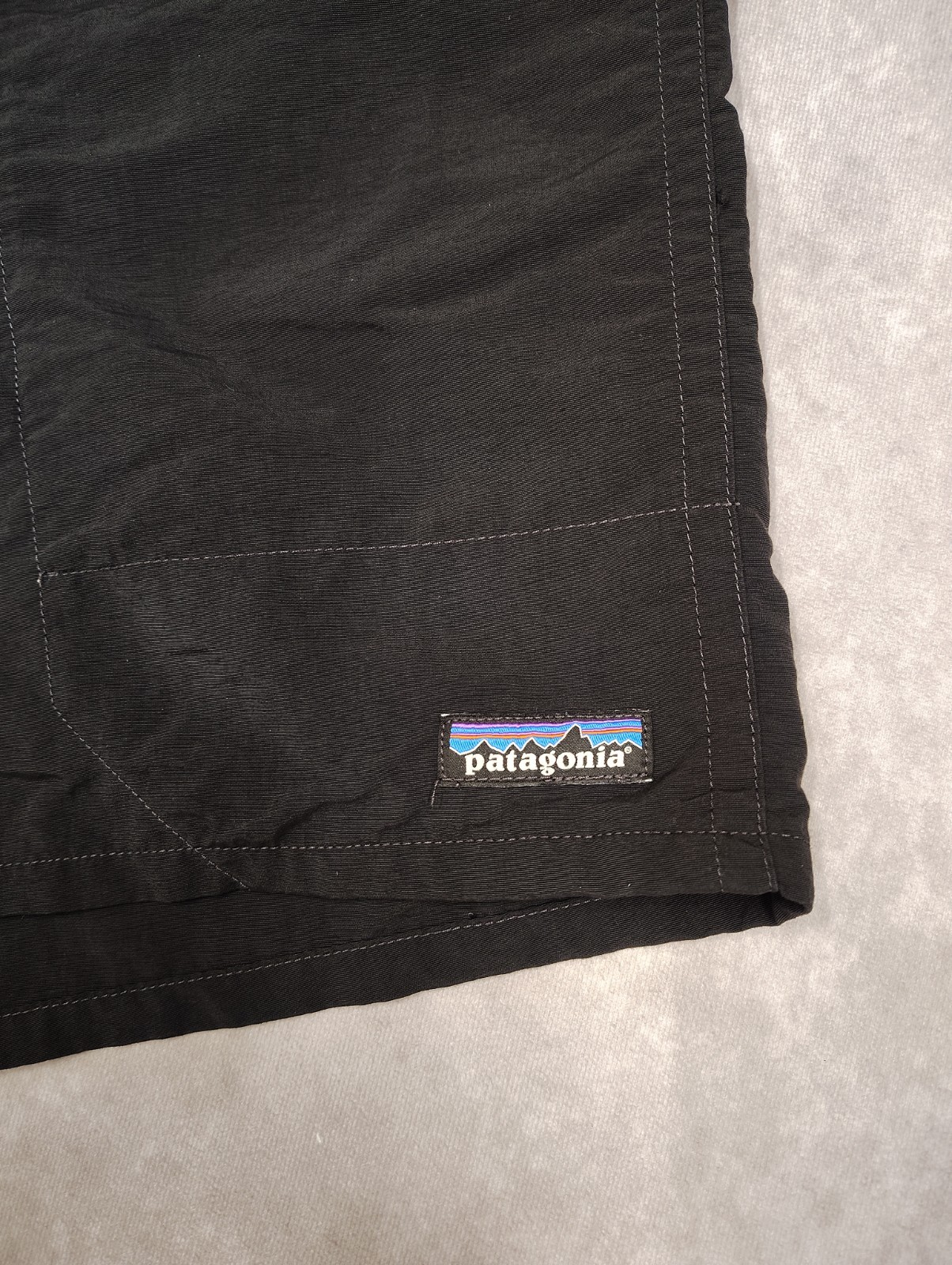 Patagonia Baggies Shorts Mens L 42 Black Lined Hybrid Swim Beach Trail 6 Inseam