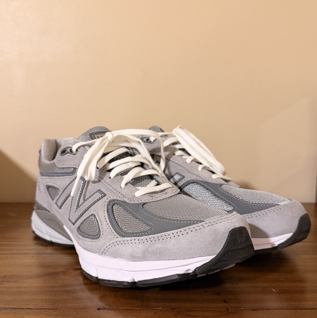 New Balance 990v4 Made in USA Men’s Low Top Suede Lace-Up Gray U990GR4