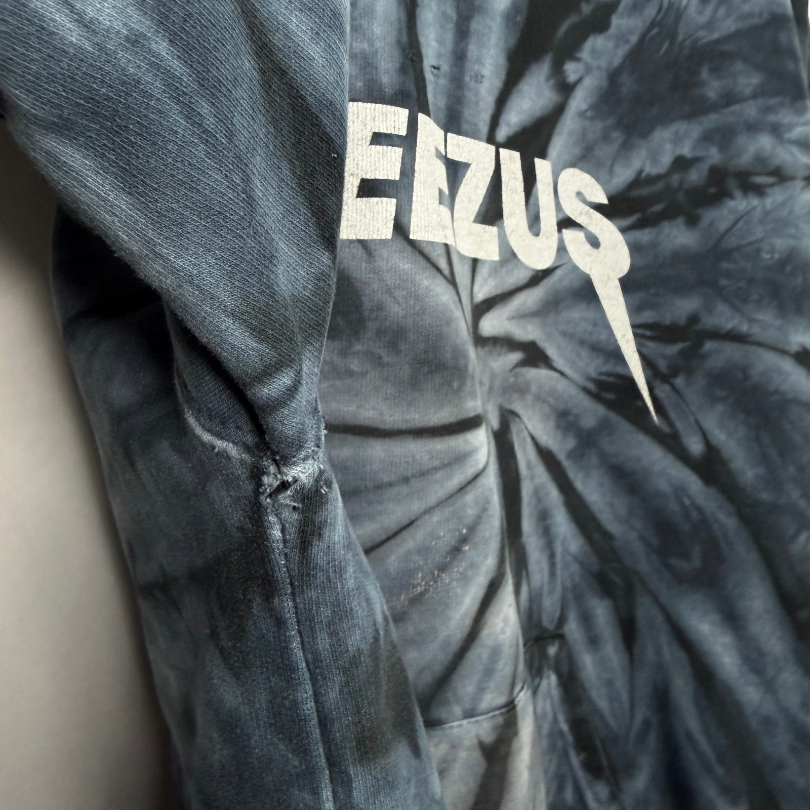 Kanye West Wes Lang Yeezy Season Grim Reaper Yeezus Tie Dye Tour Merch Hoodie XL